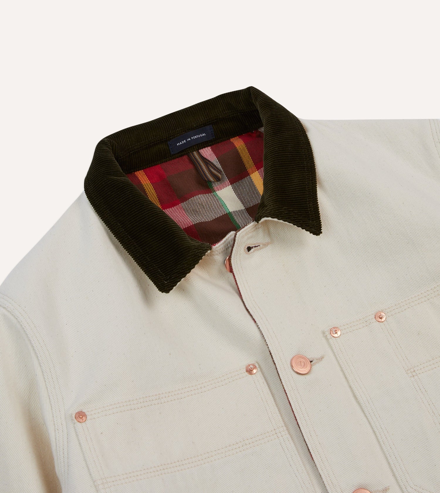 Ecru Denim Welder Jacket