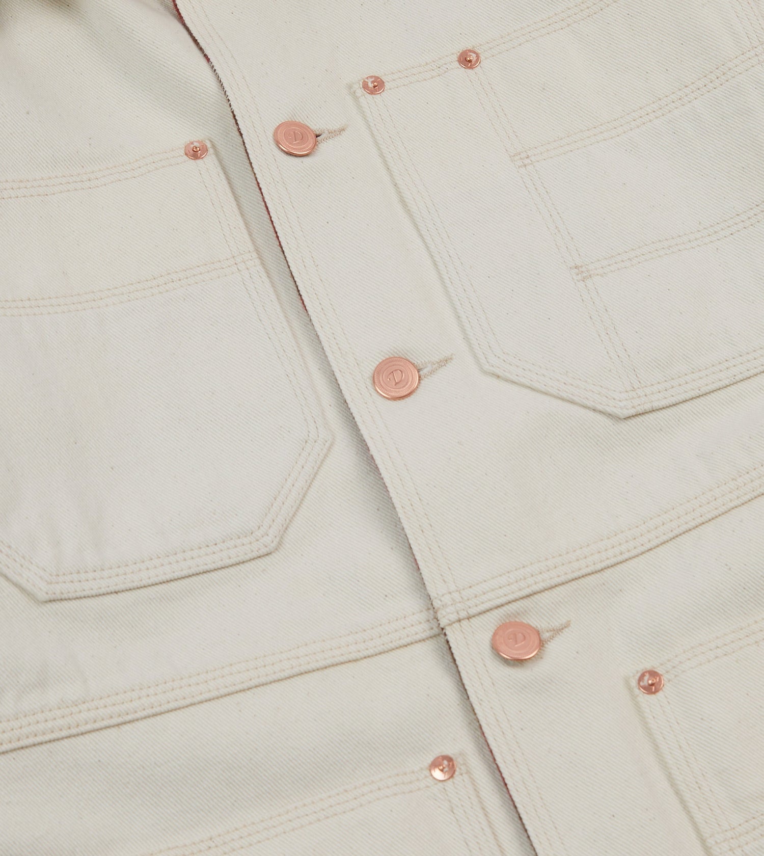 Ecru Denim Welder Jacket