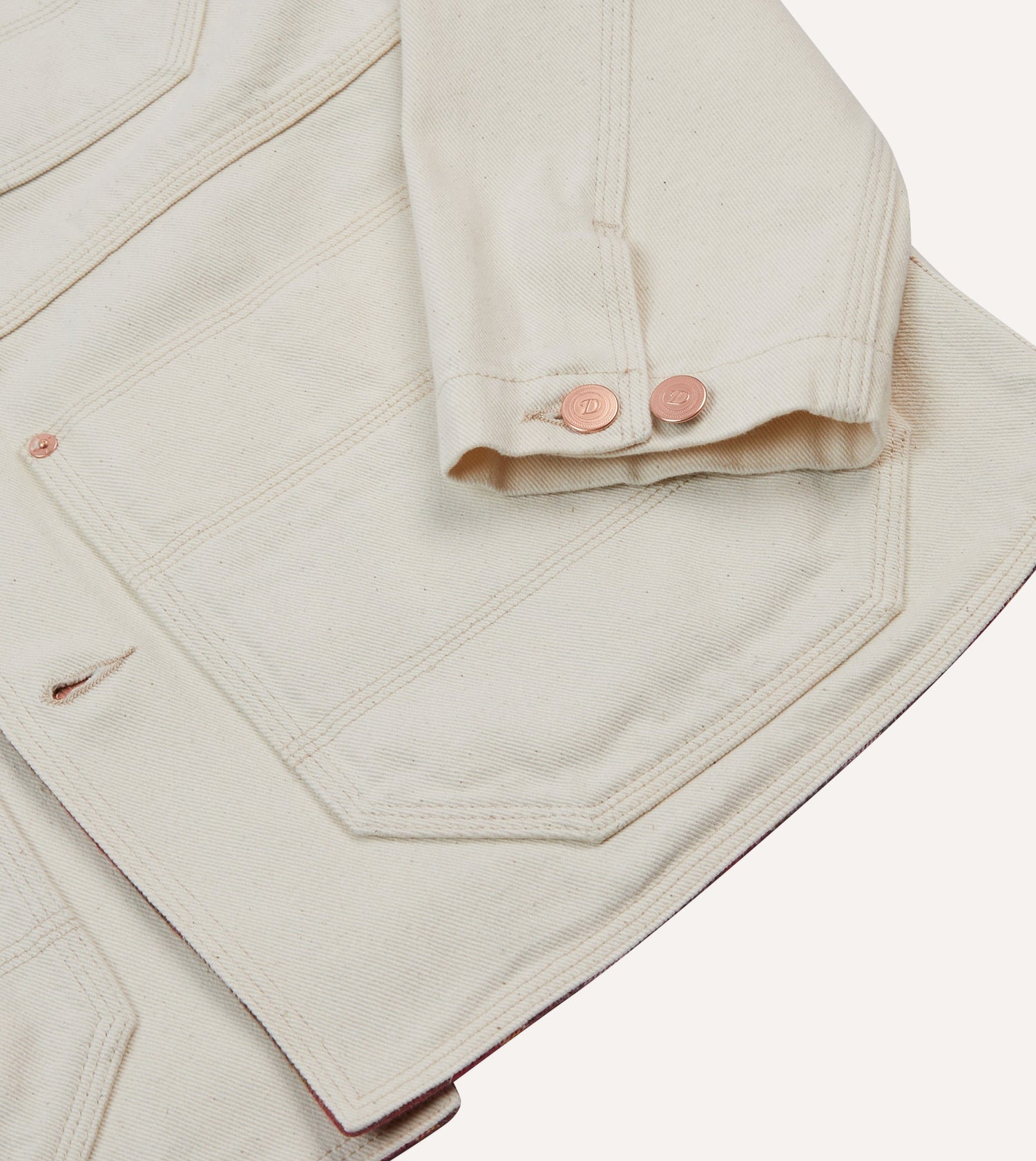 Ecru Denim Welder Jacket