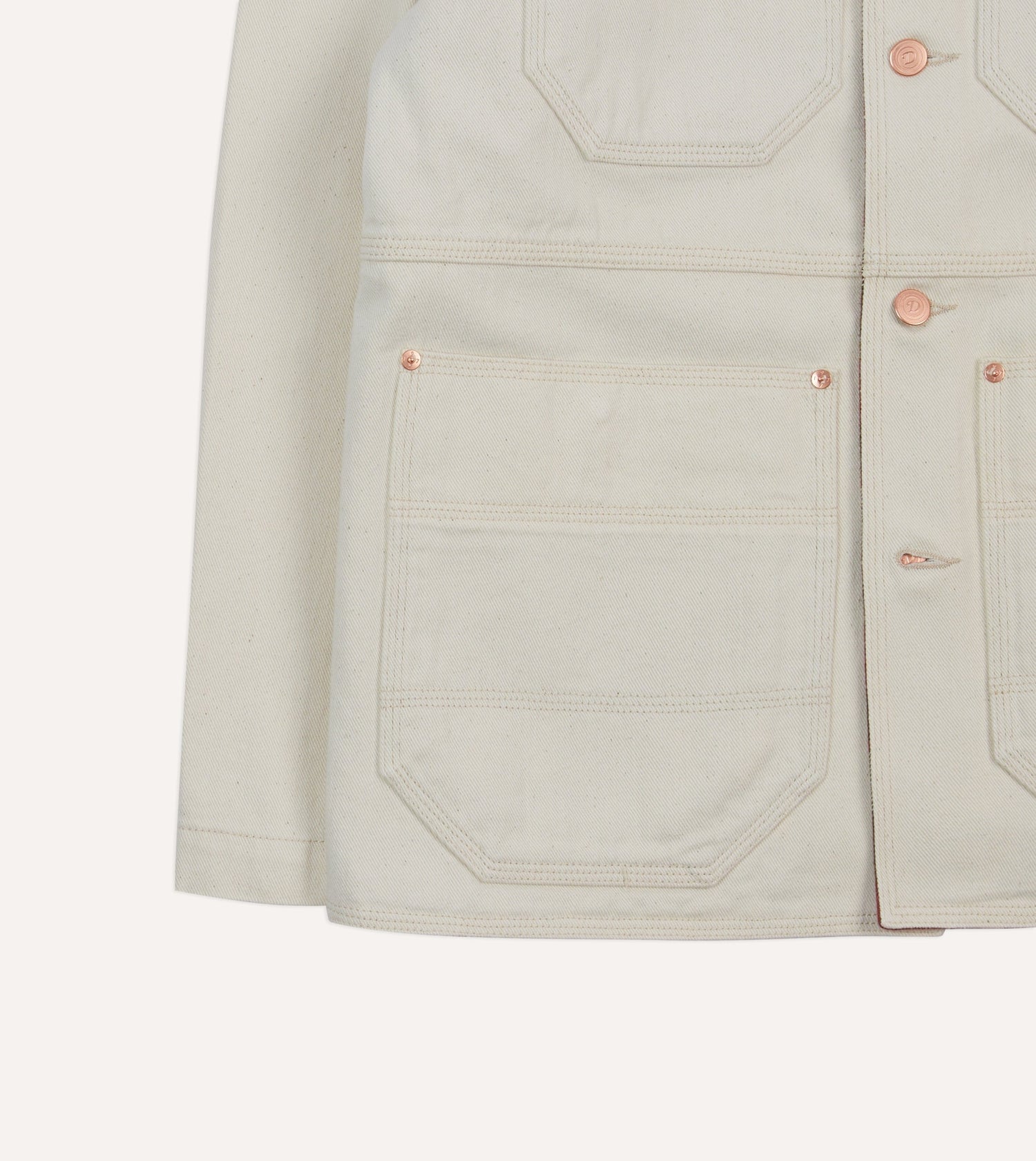 Ecru Denim Welder Jacket