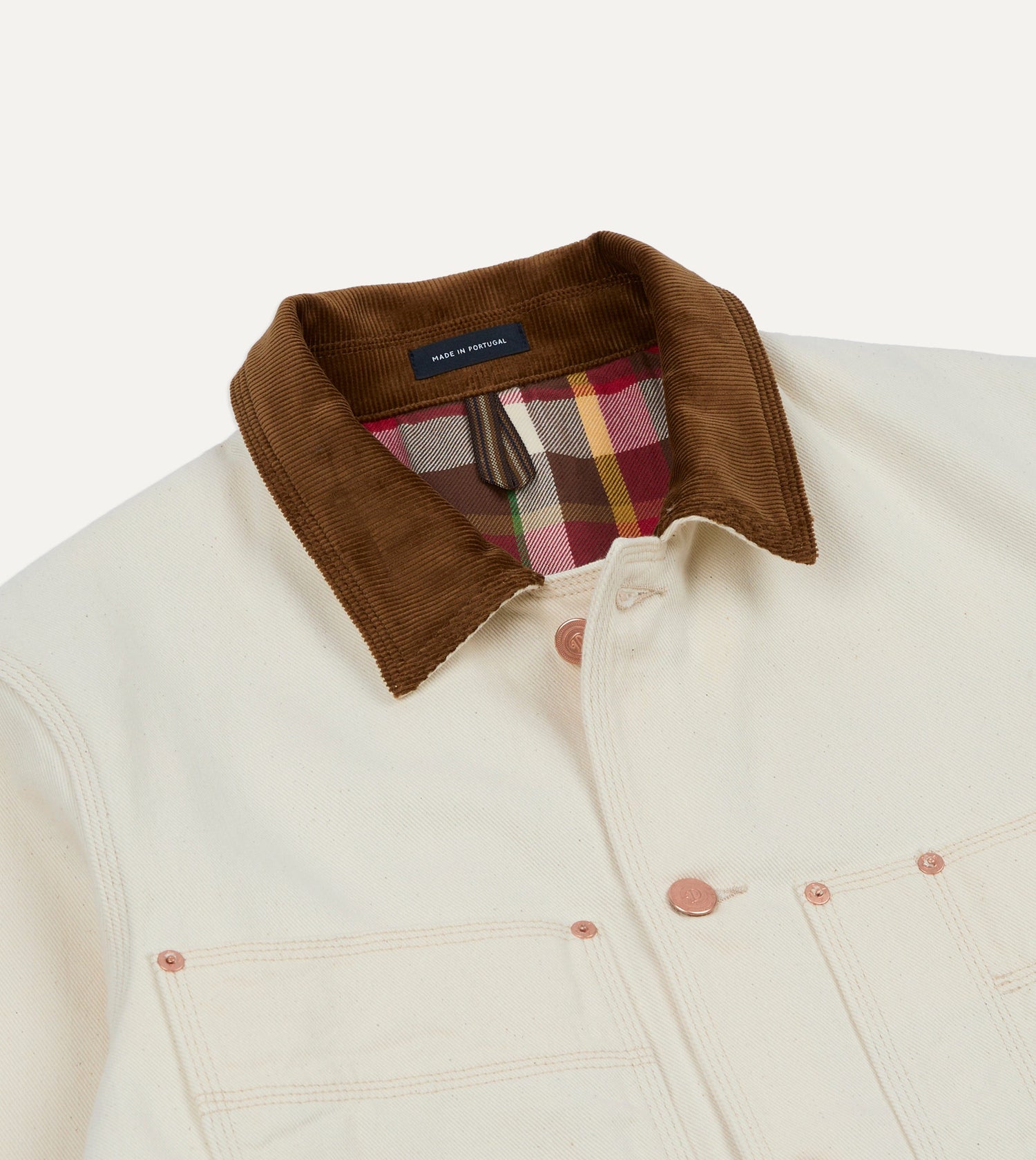 Ecru Denim Welder Jacket