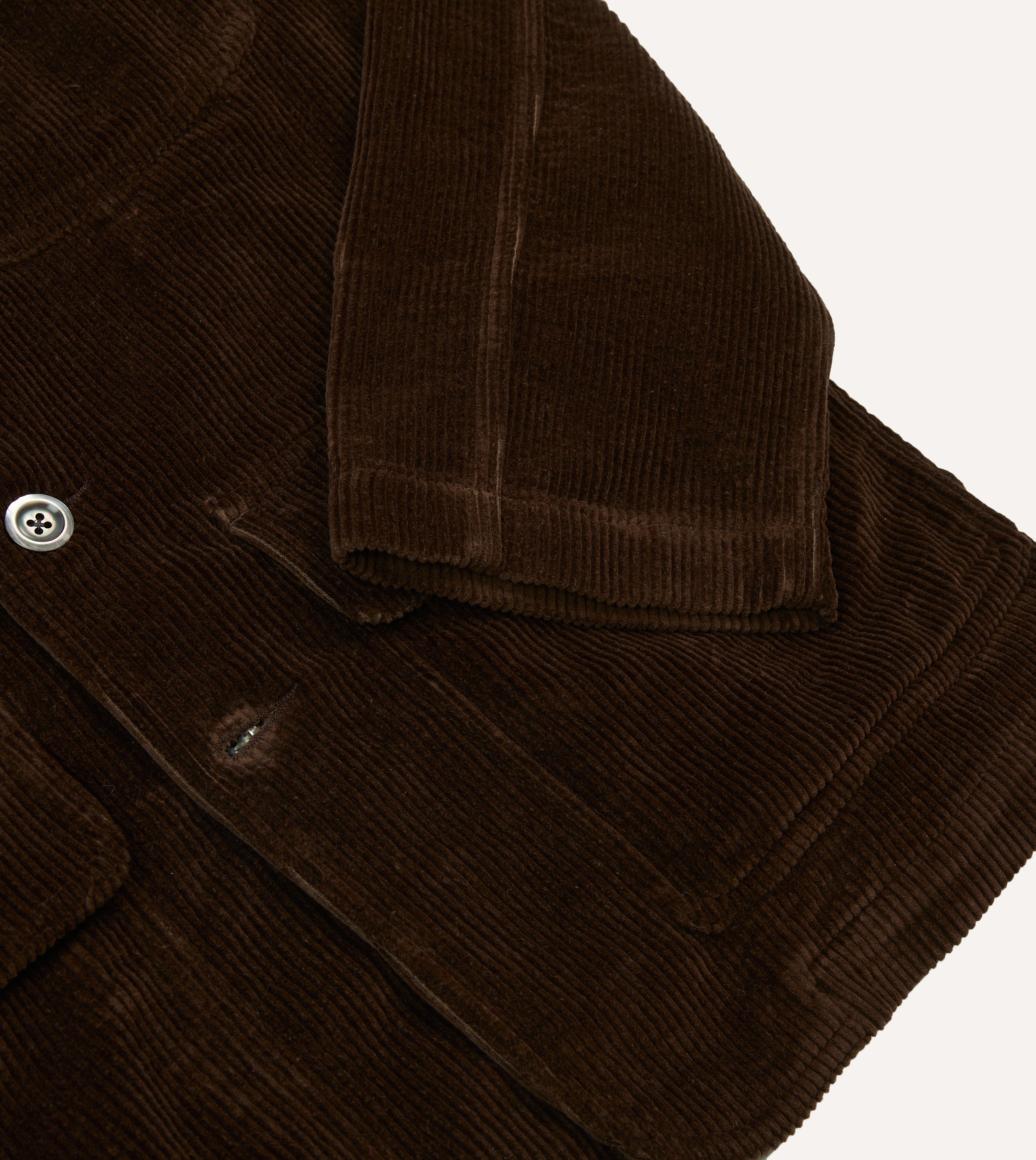 Brown Corduroy Forestière Jacket – Drakes