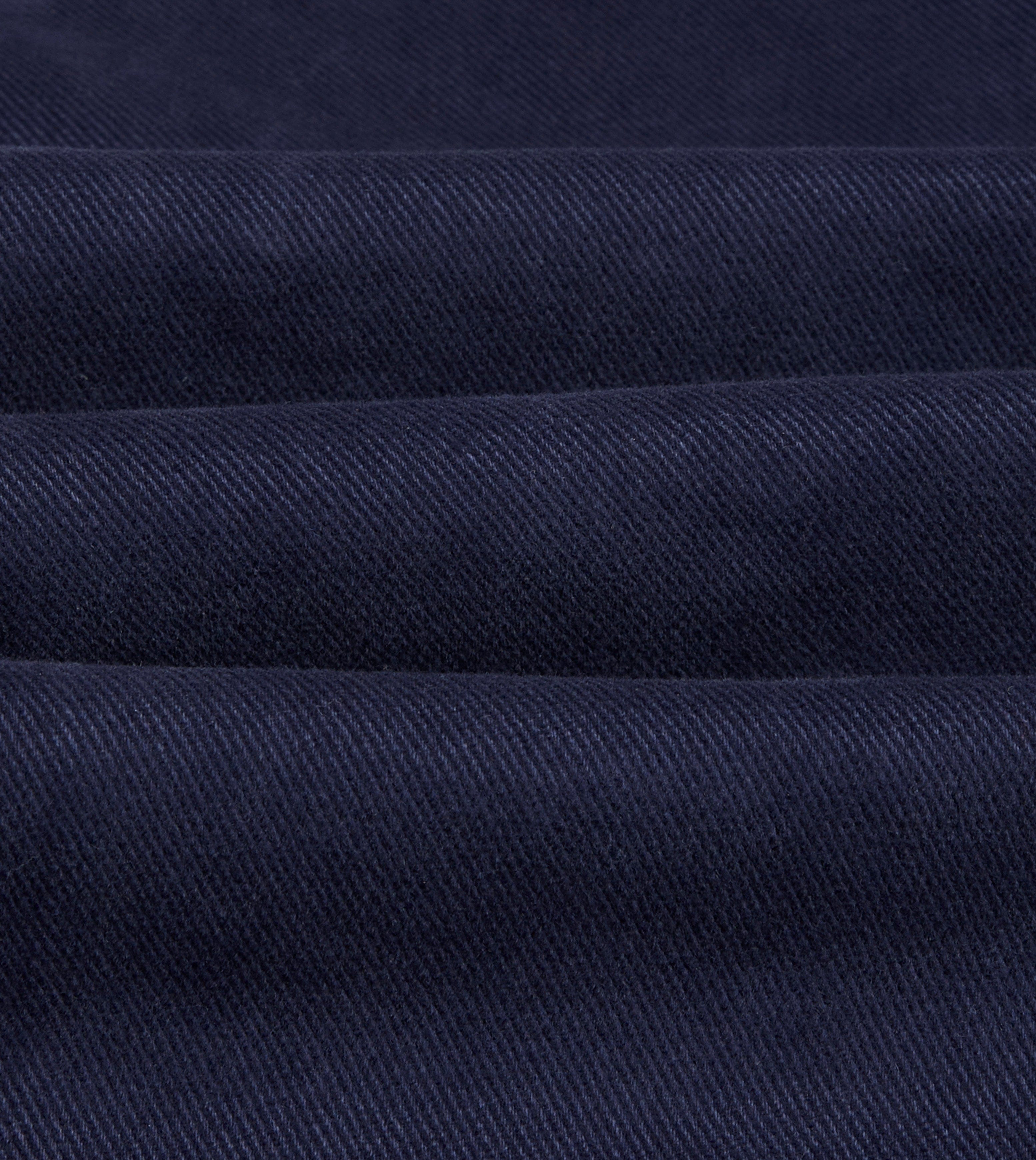 Navy Cotton Canvas Utility Blazer