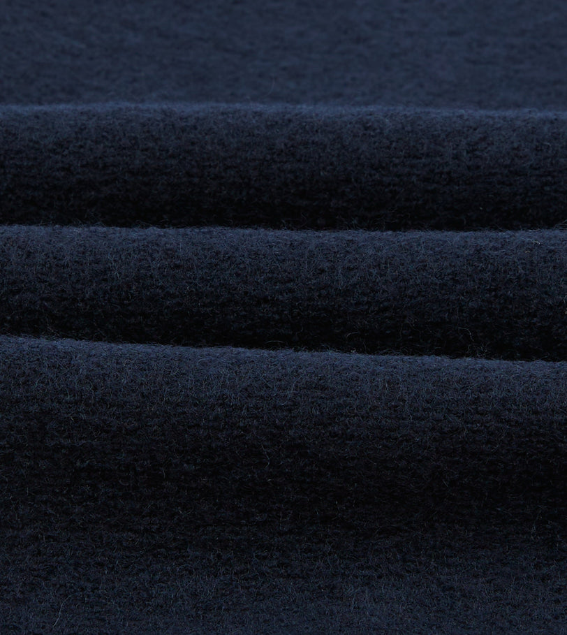 Navy Wool Three-Pocket Chore Jacket