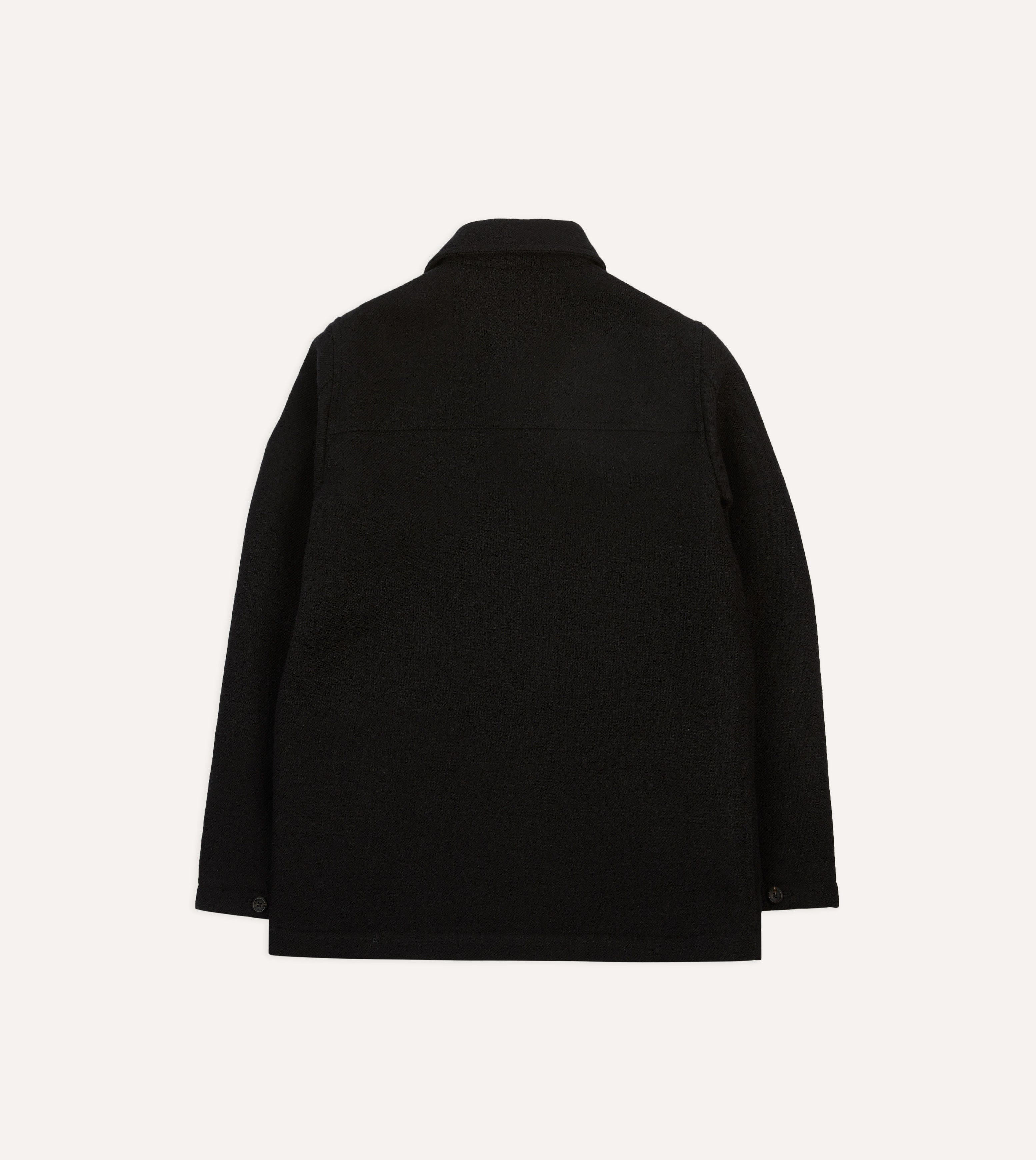 Black Wool Donkey Jacket