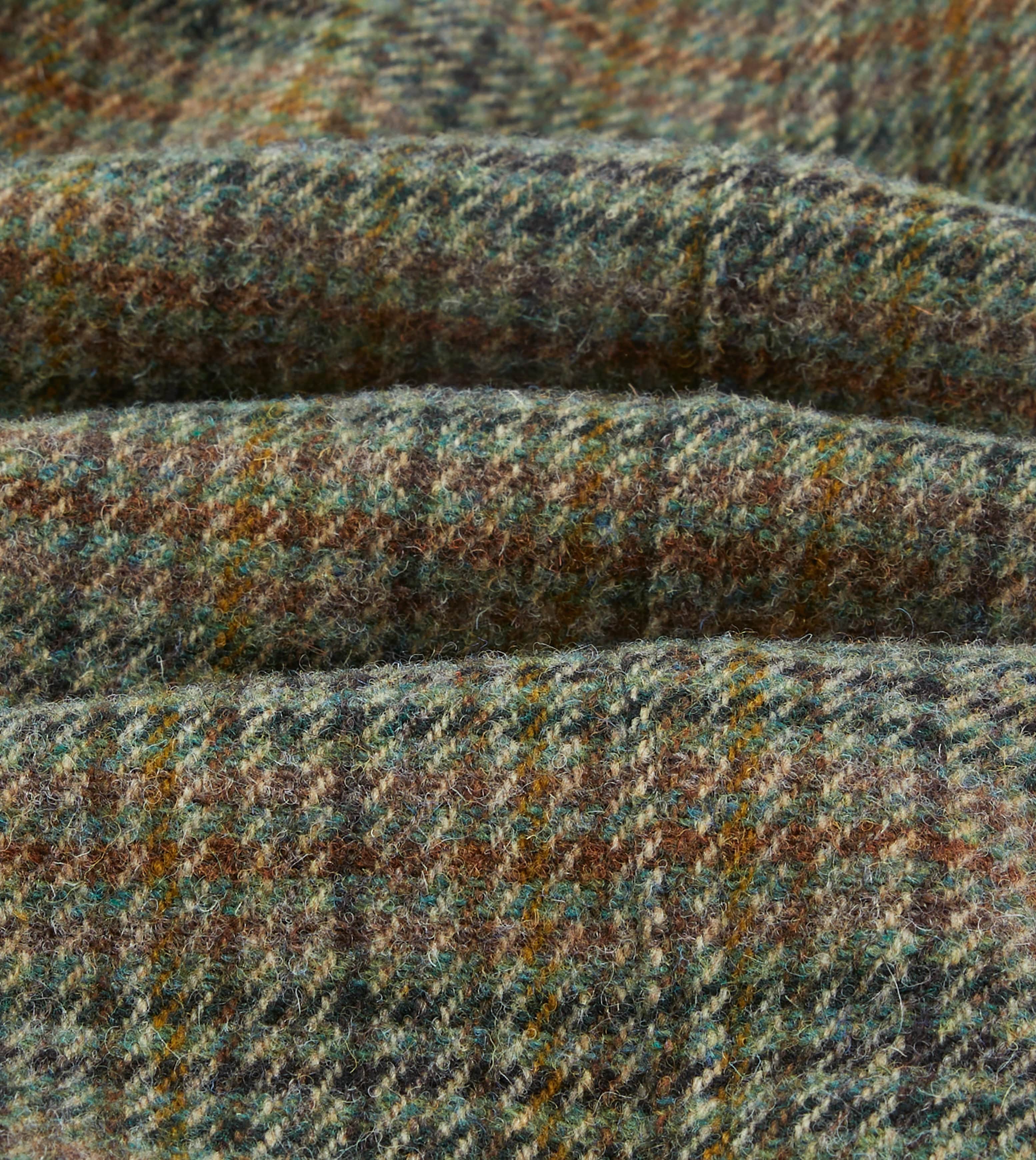 Green Check Tweed Donkey Jacket