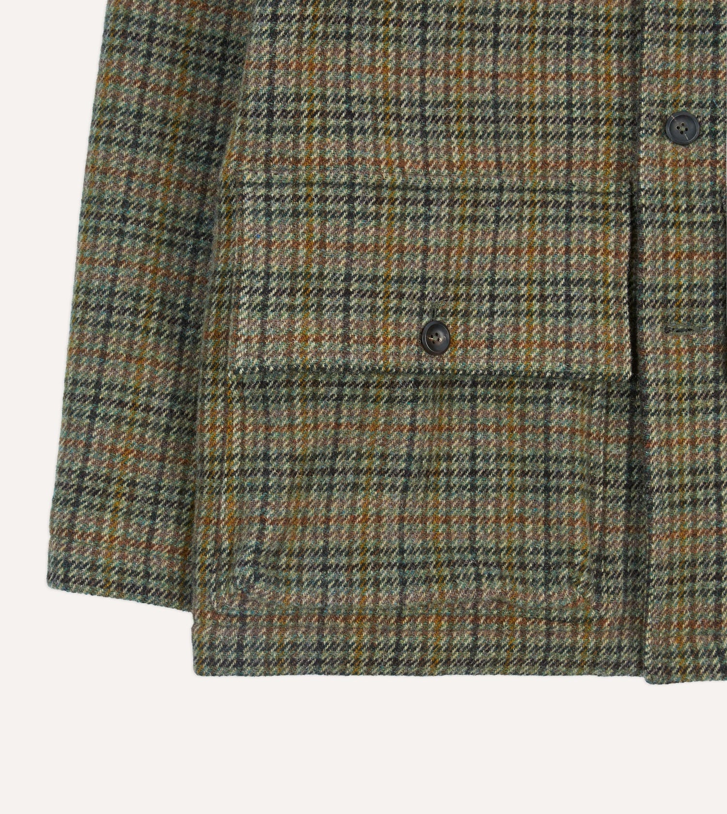 Green Check Tweed Donkey Jacket