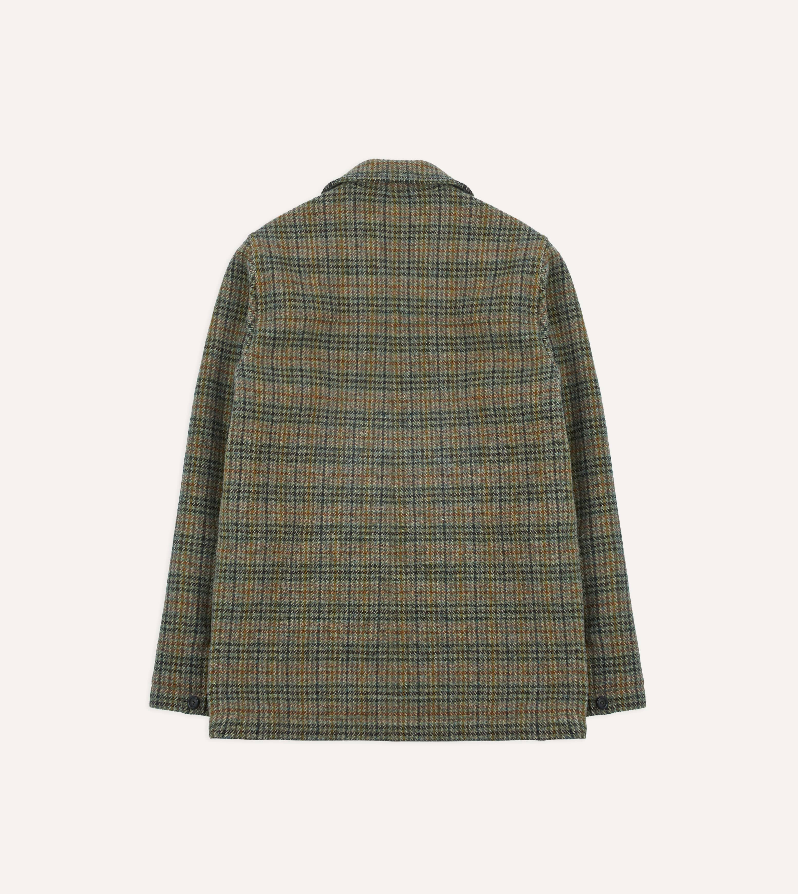 Green Check Tweed Donkey Jacket