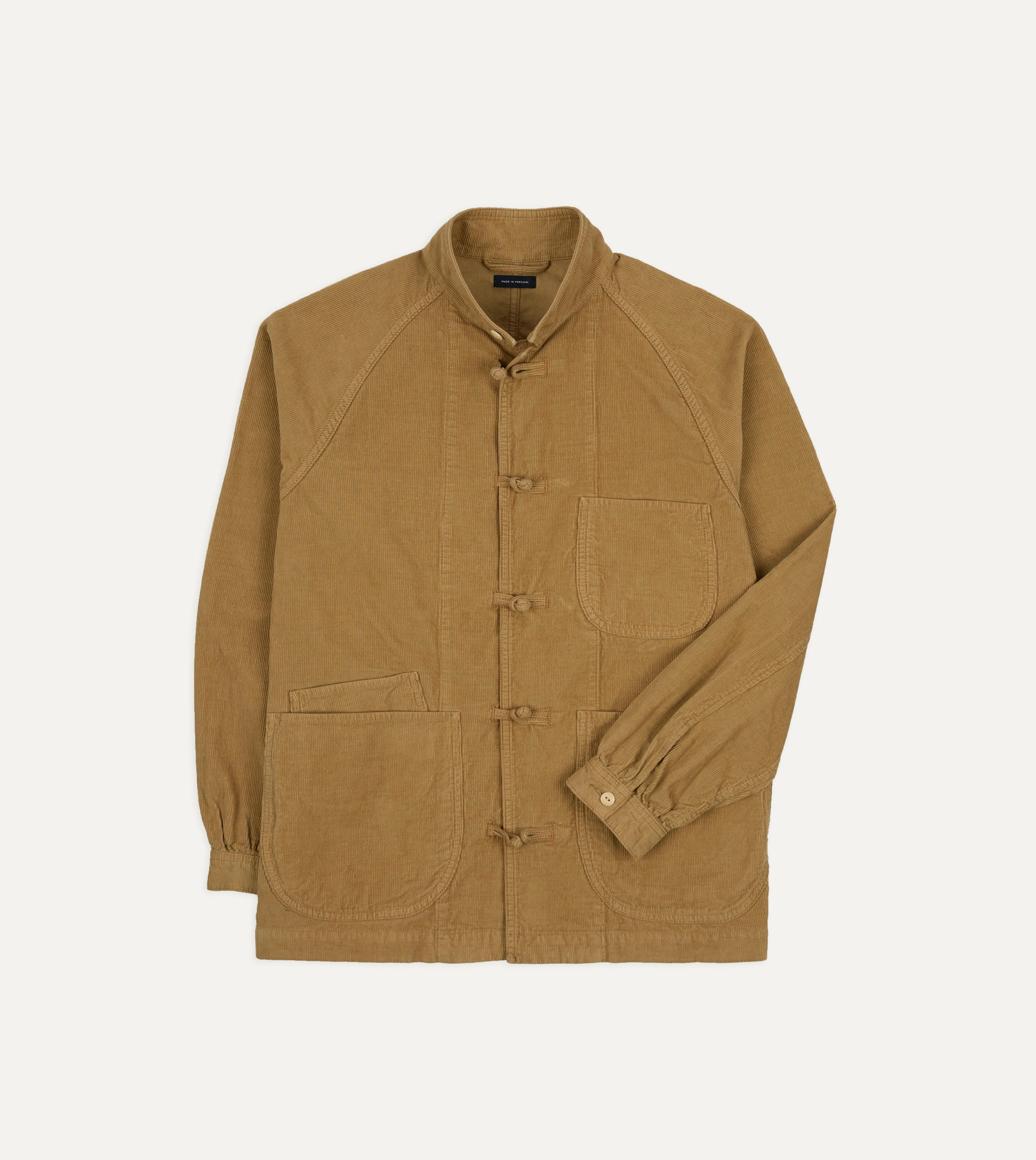 Sand Cotton Corduroy Artist Chore Jacket