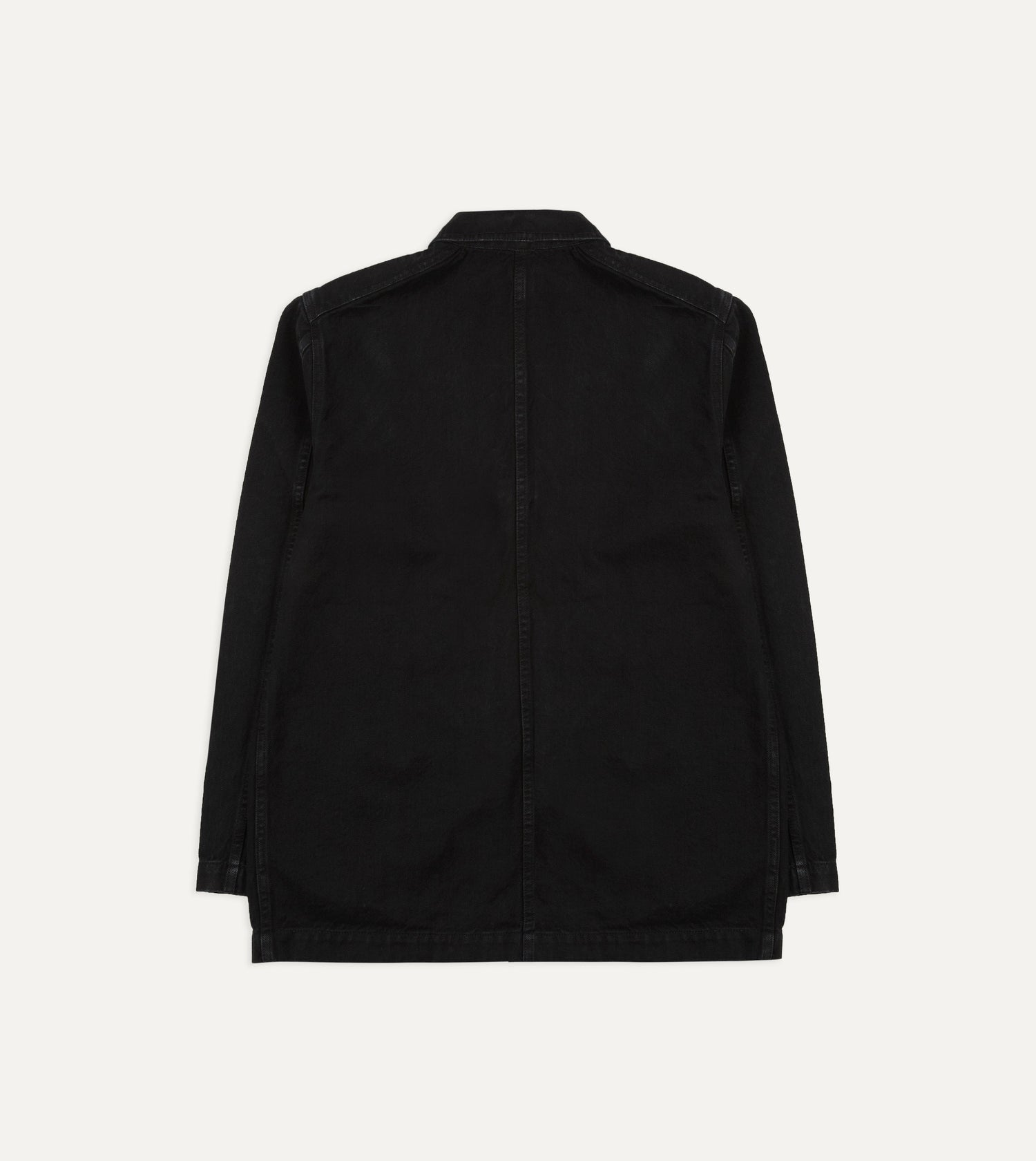 Black Selvedge Denim Five-Pocket Chore Jacket