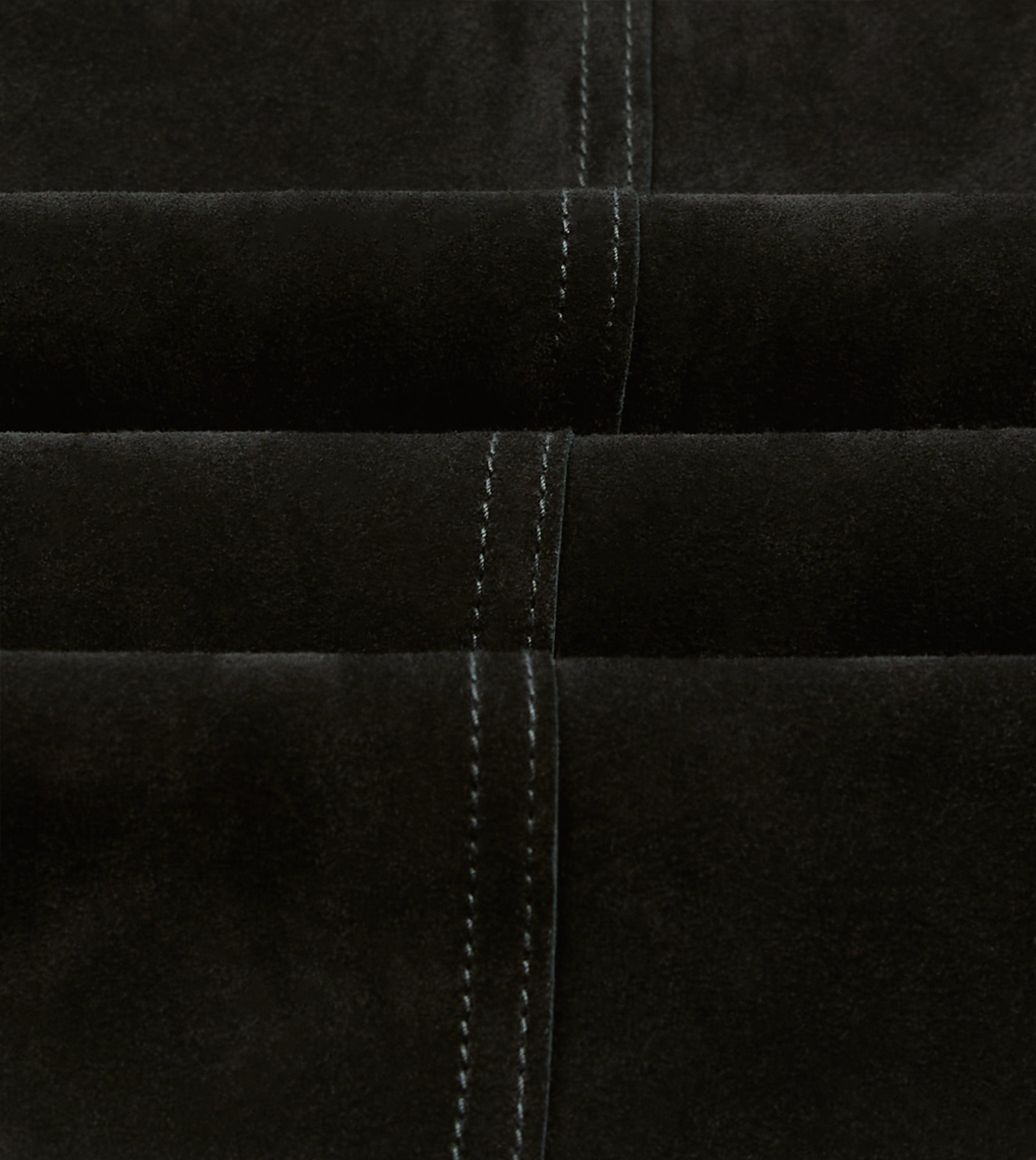 Drake's by A. Levine Black Heavyweight Suede Five-Pocket Chore Jacket