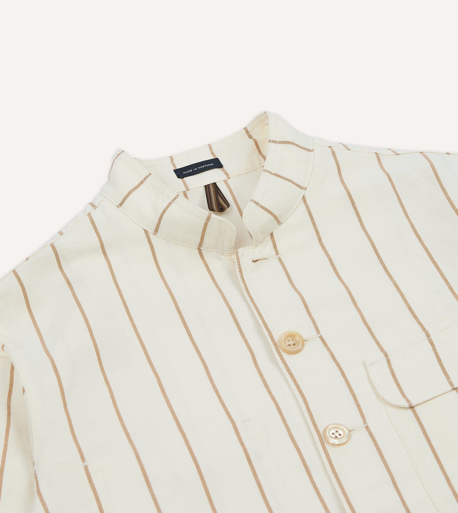 Ecru Stripe Canapa Forestière Jacket