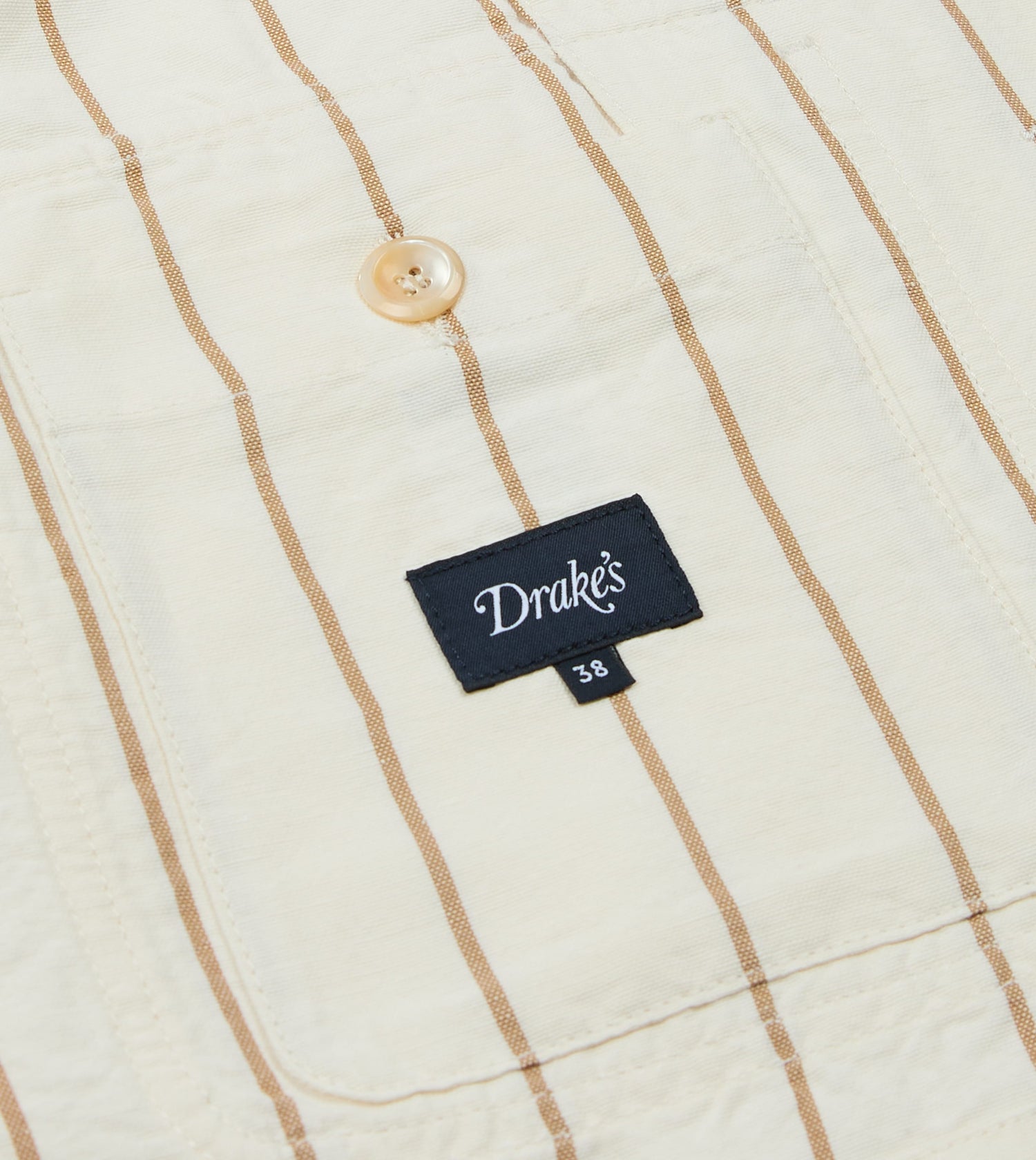 Ecru Stripe Canapa Forestière Jacket