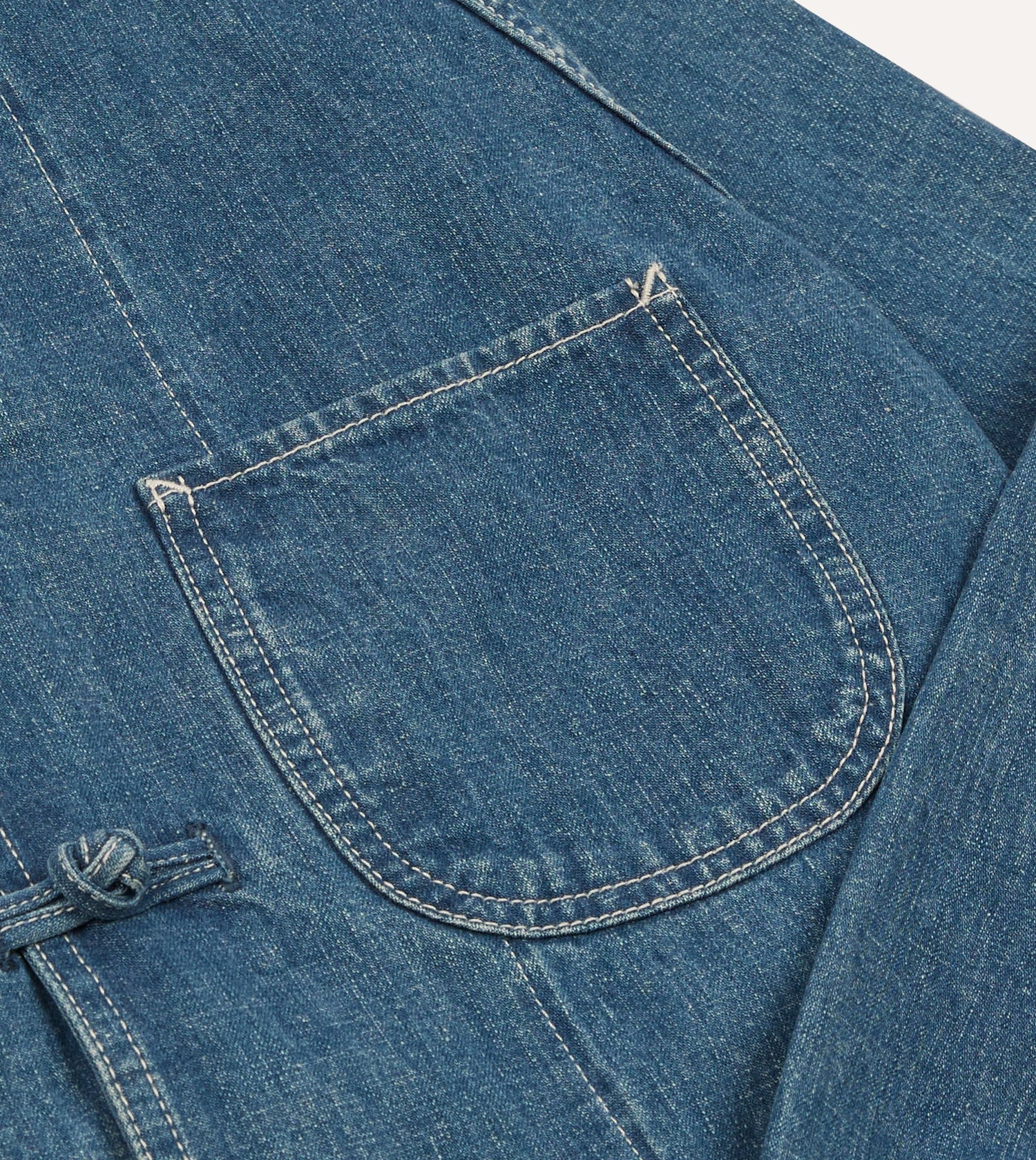 Stone Wash Selvedge Denim Artist Chore Jacket
