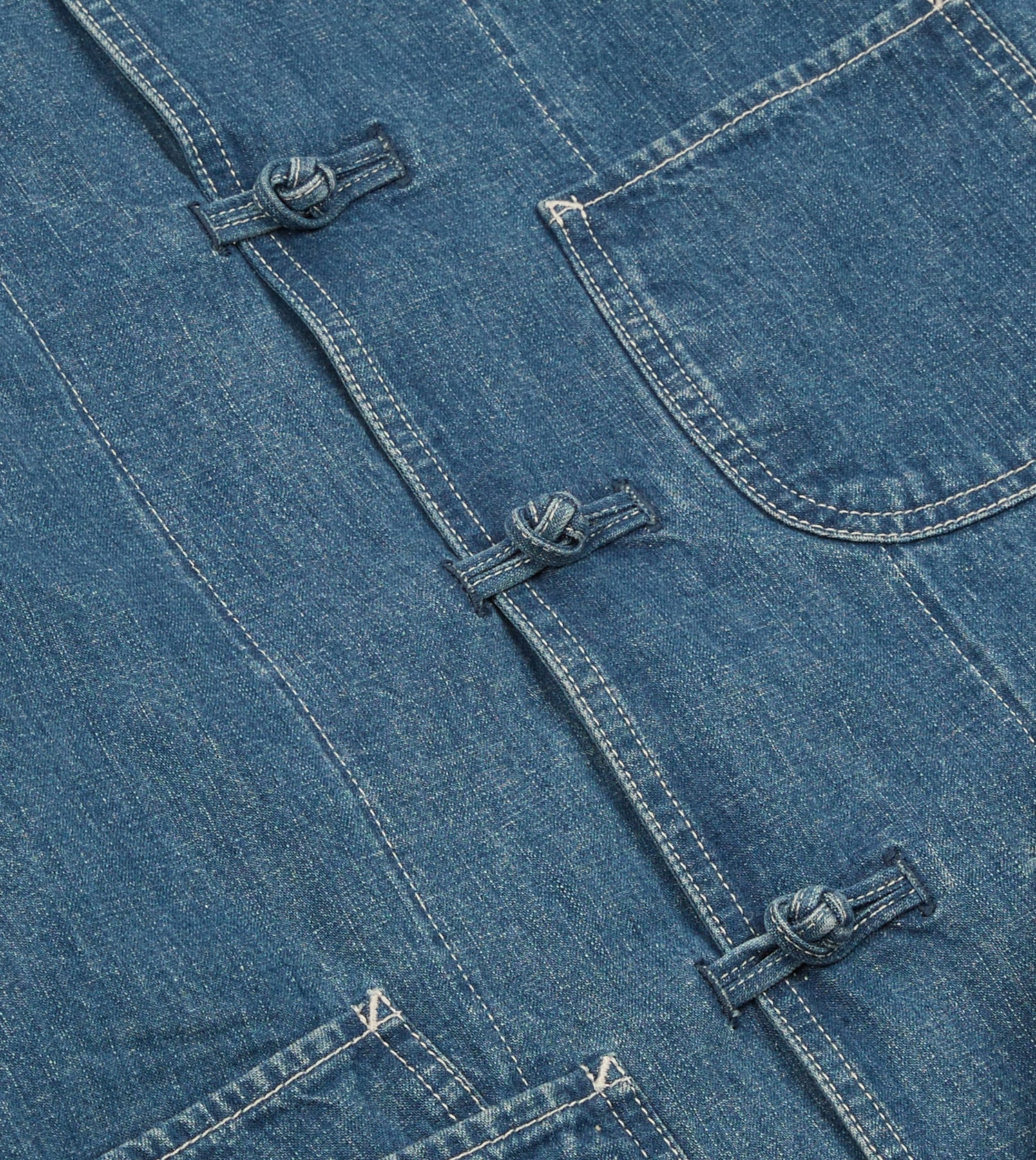 Stone Wash Selvedge Denim Artist Chore Jacket