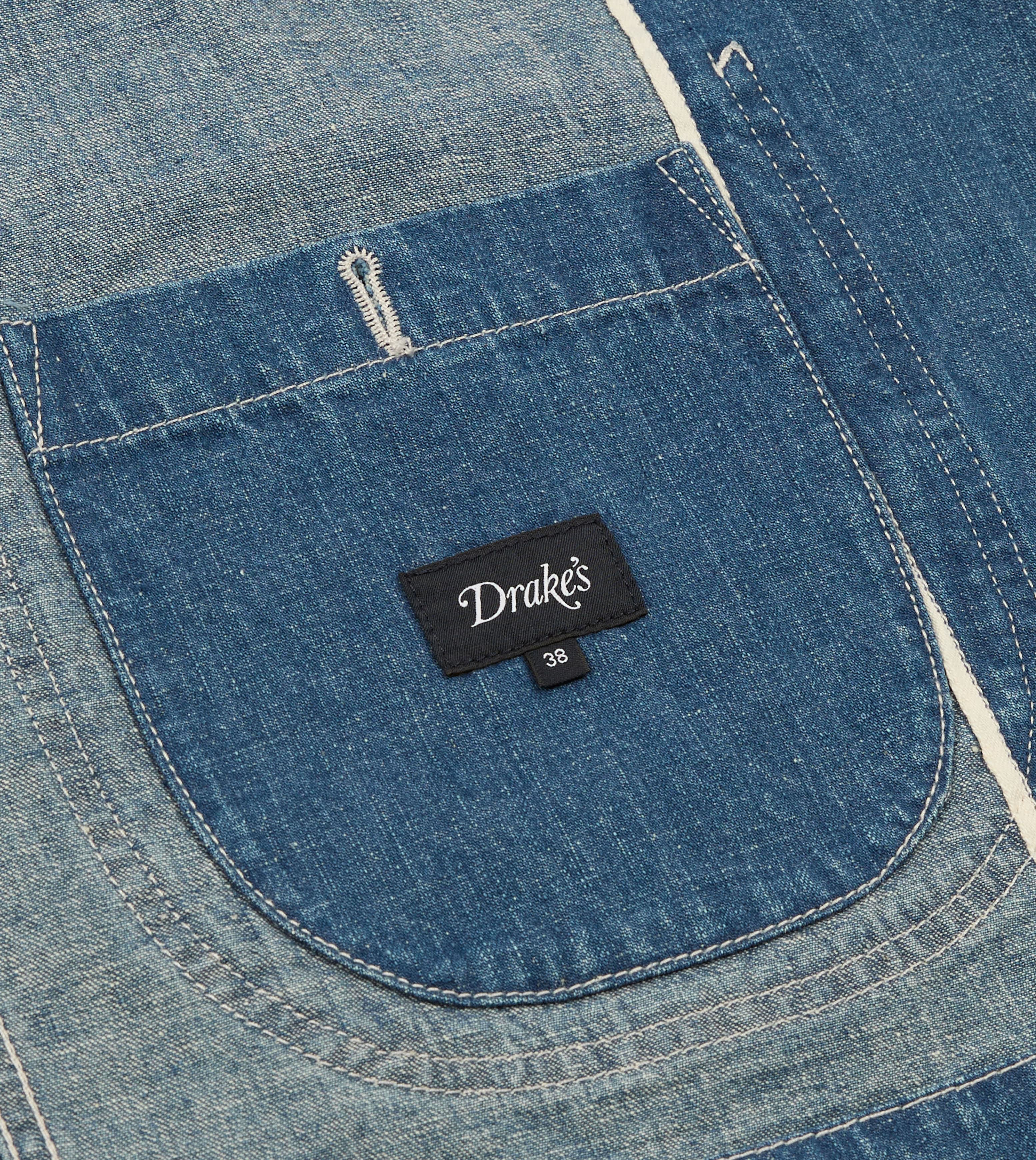 Stone Wash Selvedge Denim Artist Chore Jacket
