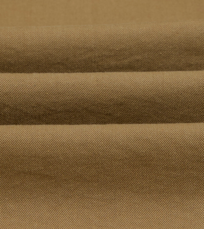 Tan Cotton Twill Fatigue Jacket