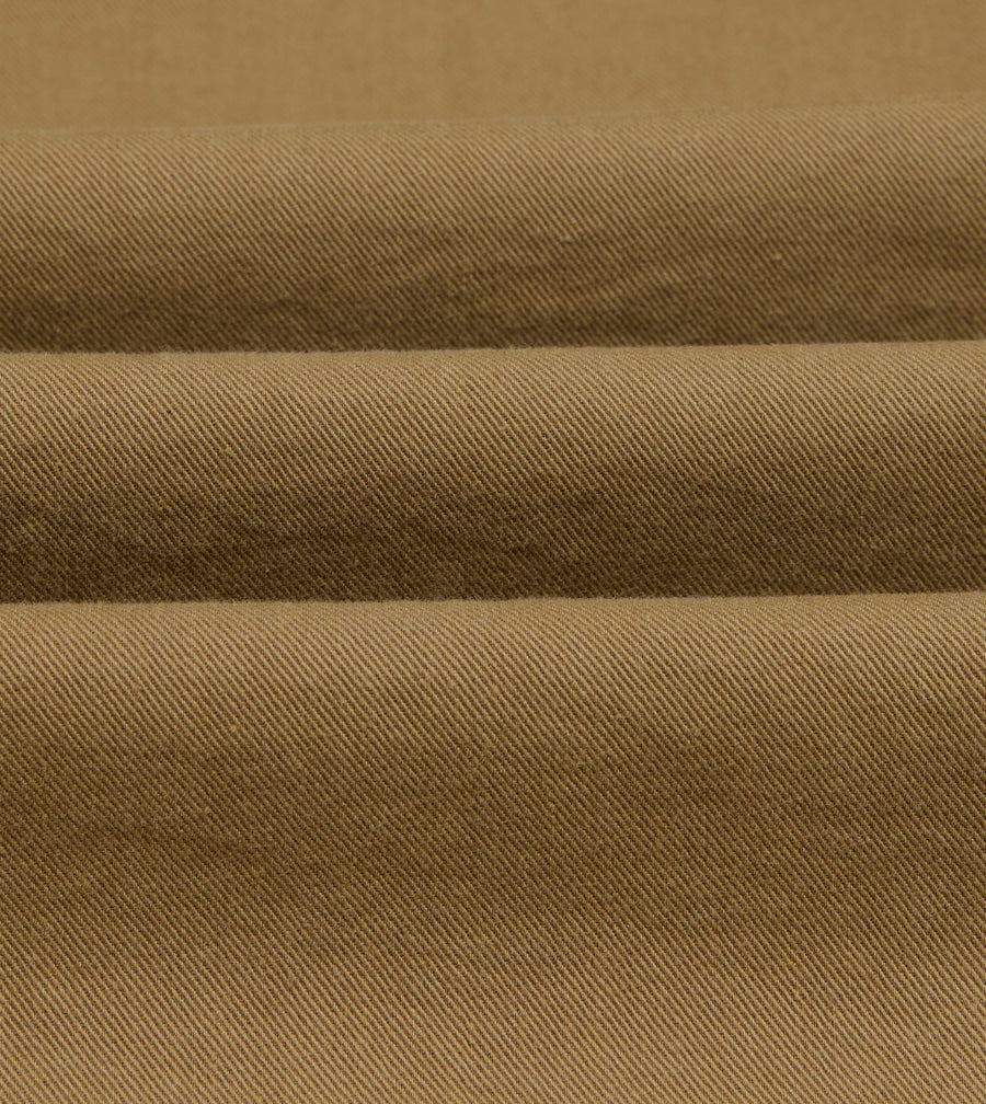 Tan Cotton Twill Fatigue Jacket