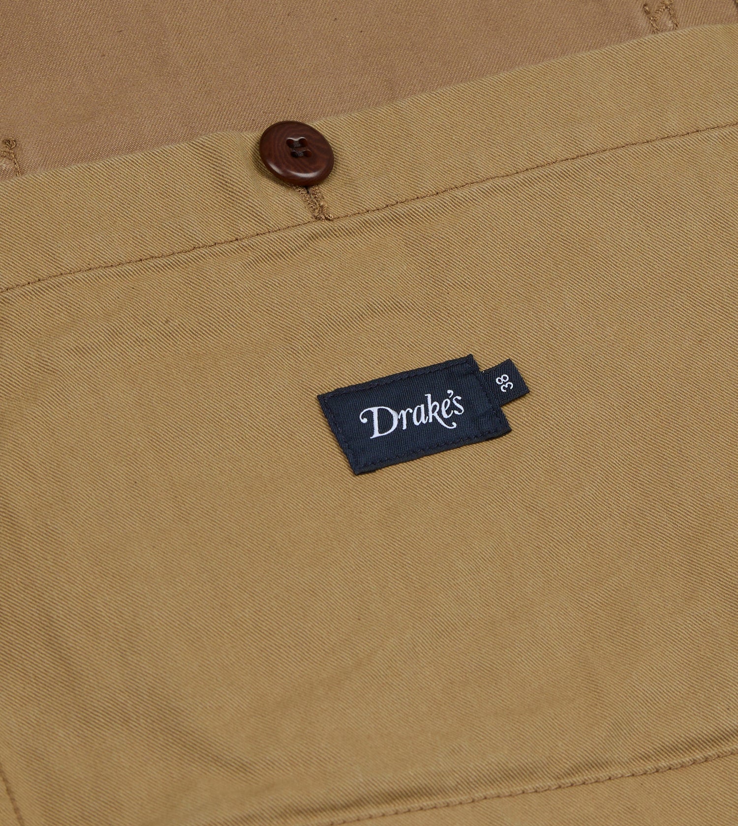 Tan Cotton Twill Fatigue Jacket