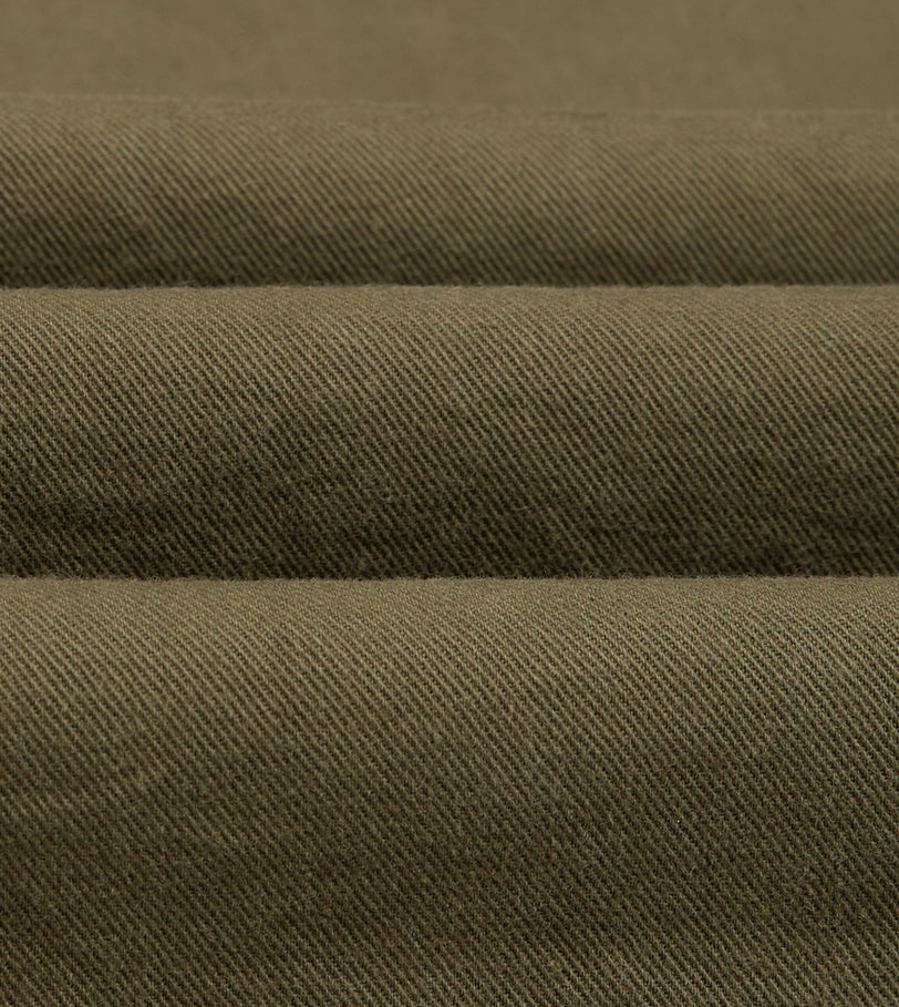 Khaki Cotton Twill Fatigue Jacket