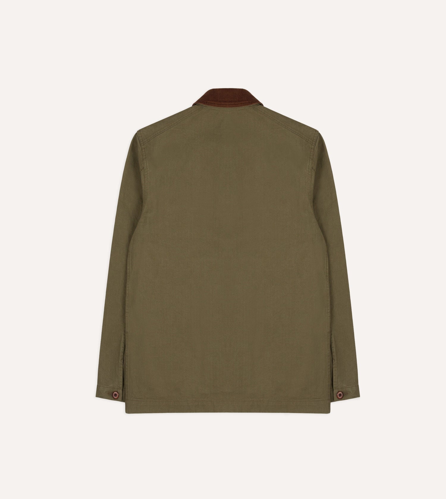 Khaki Cotton Twill Fatigue Jacket