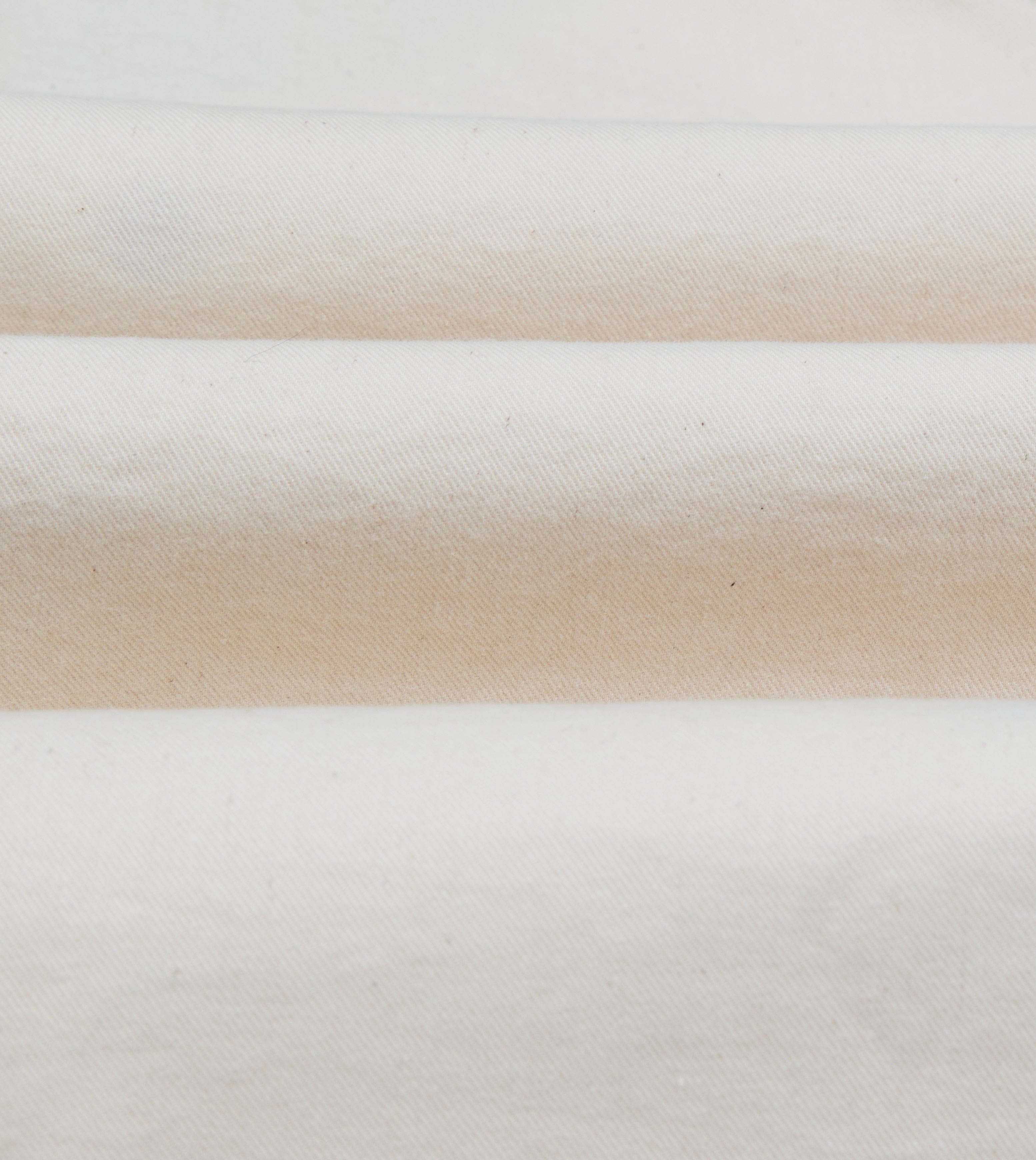 Ecru Cotton Twill Fatigue Jacket