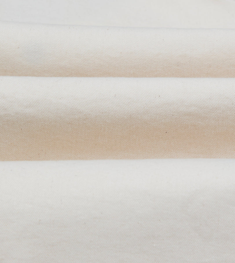 Ecru Cotton Twill Fatigue Jacket