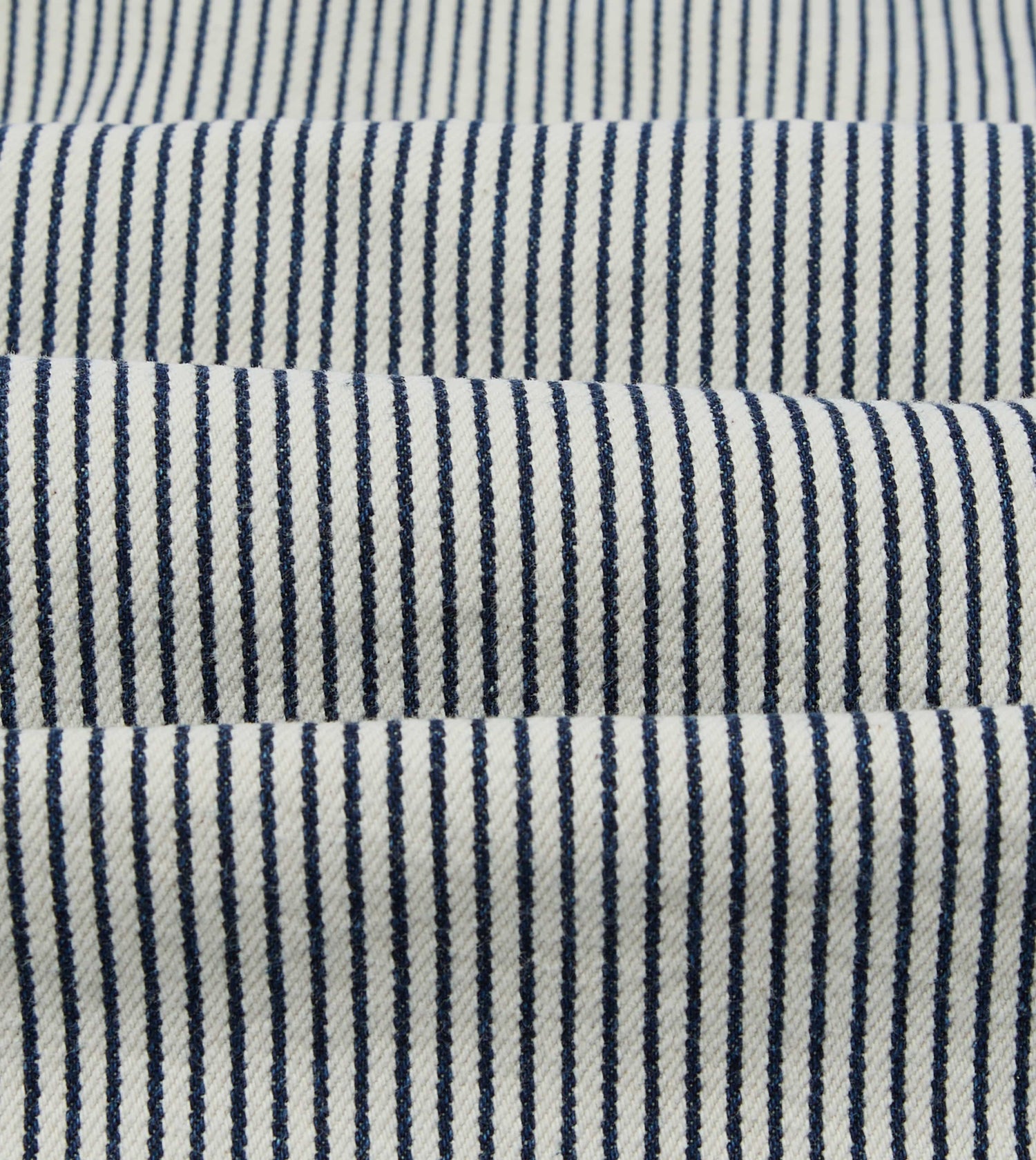 Indigo Stripe Cotton Fatigue Jacket