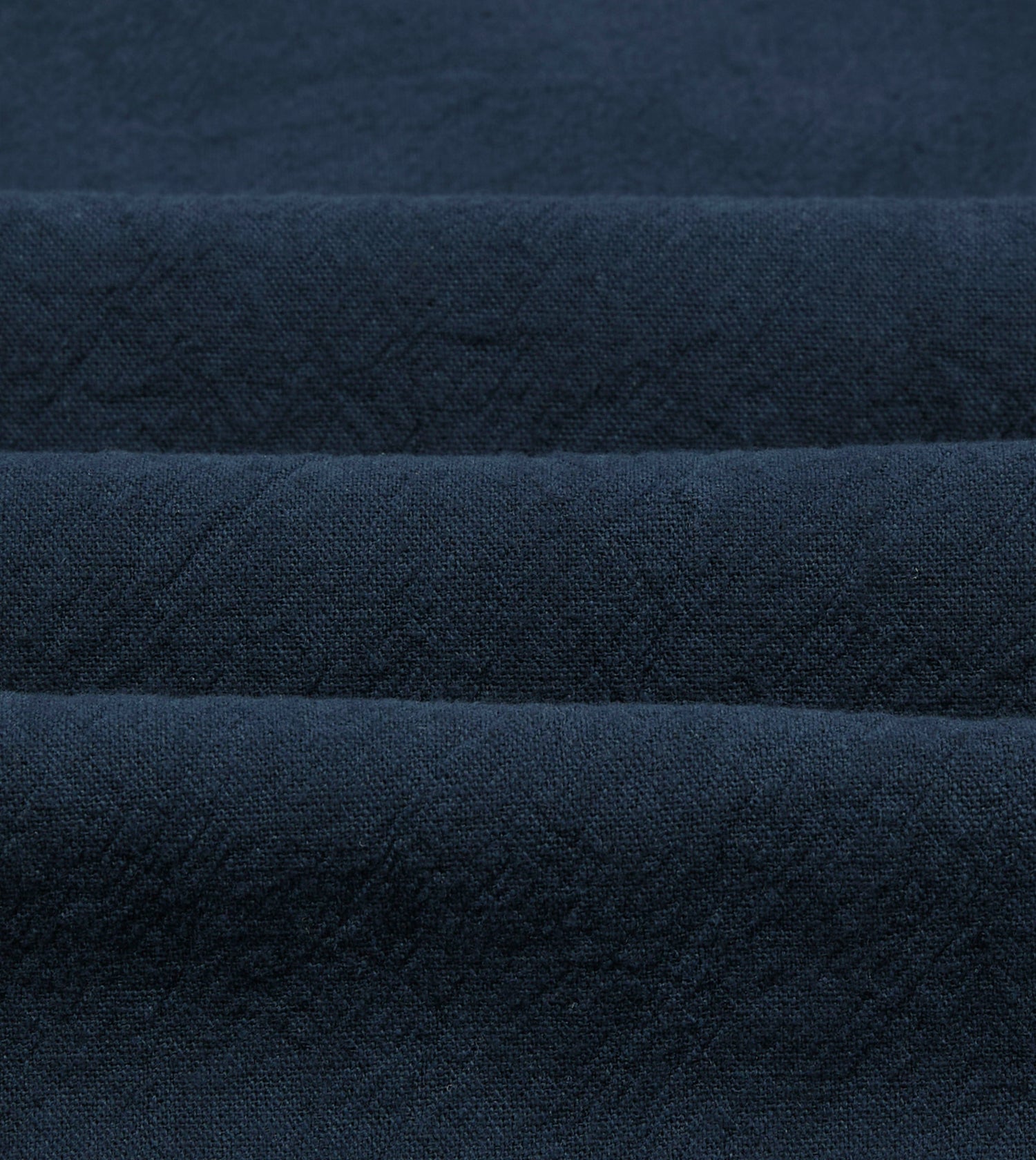 Navy Cotton-Linen Raglan Work Coat