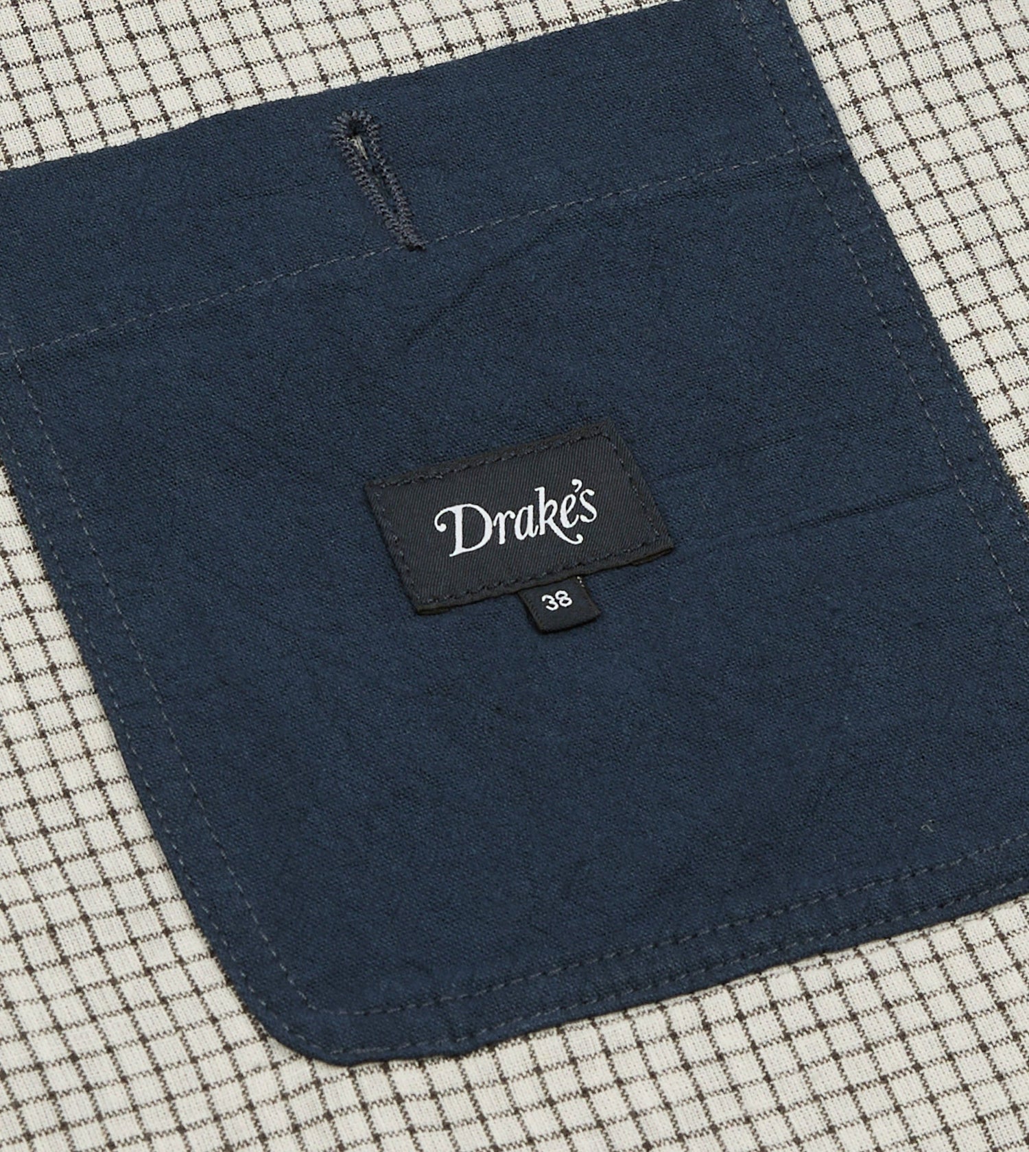 Navy Cotton-Linen Raglan Work Coat