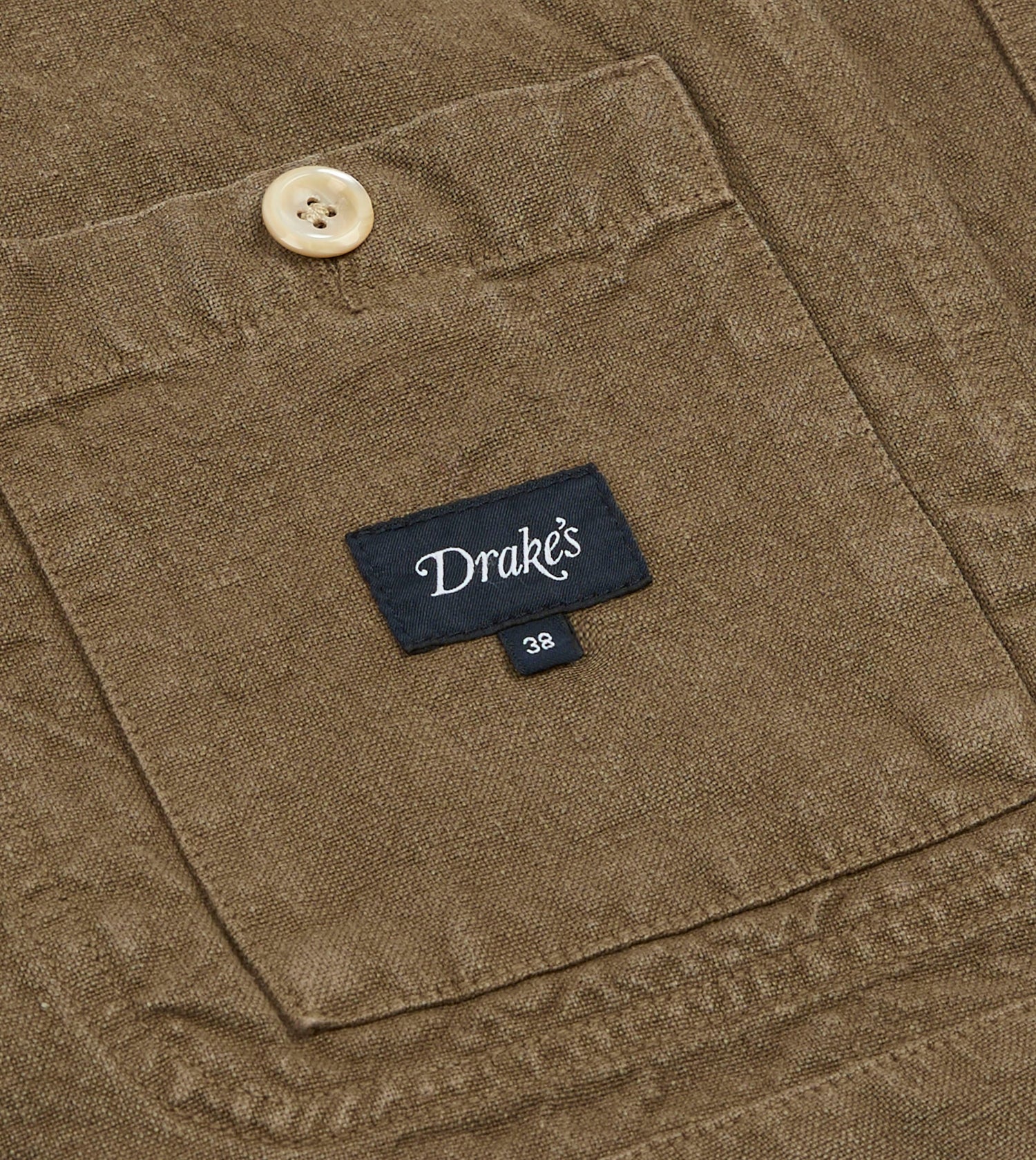 Brown Linen Five-Pocket Chore Jacket