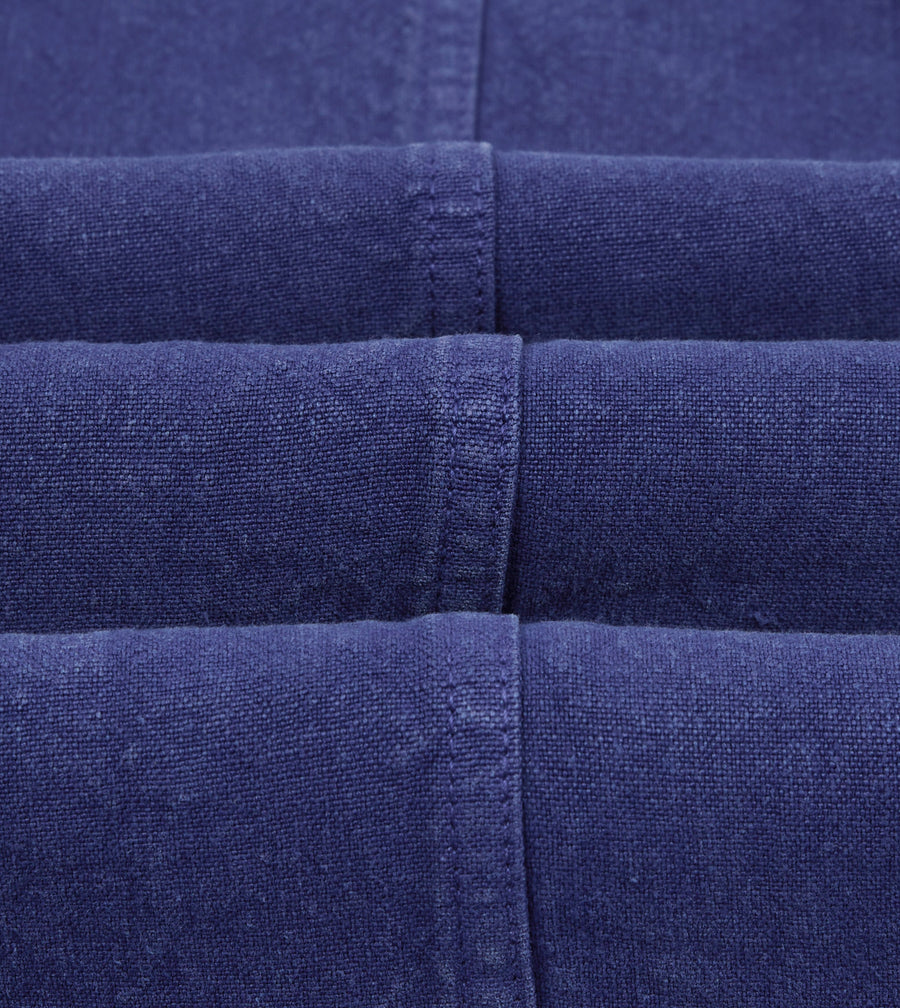 Blue Linen Five-Pocket Chore Jacket