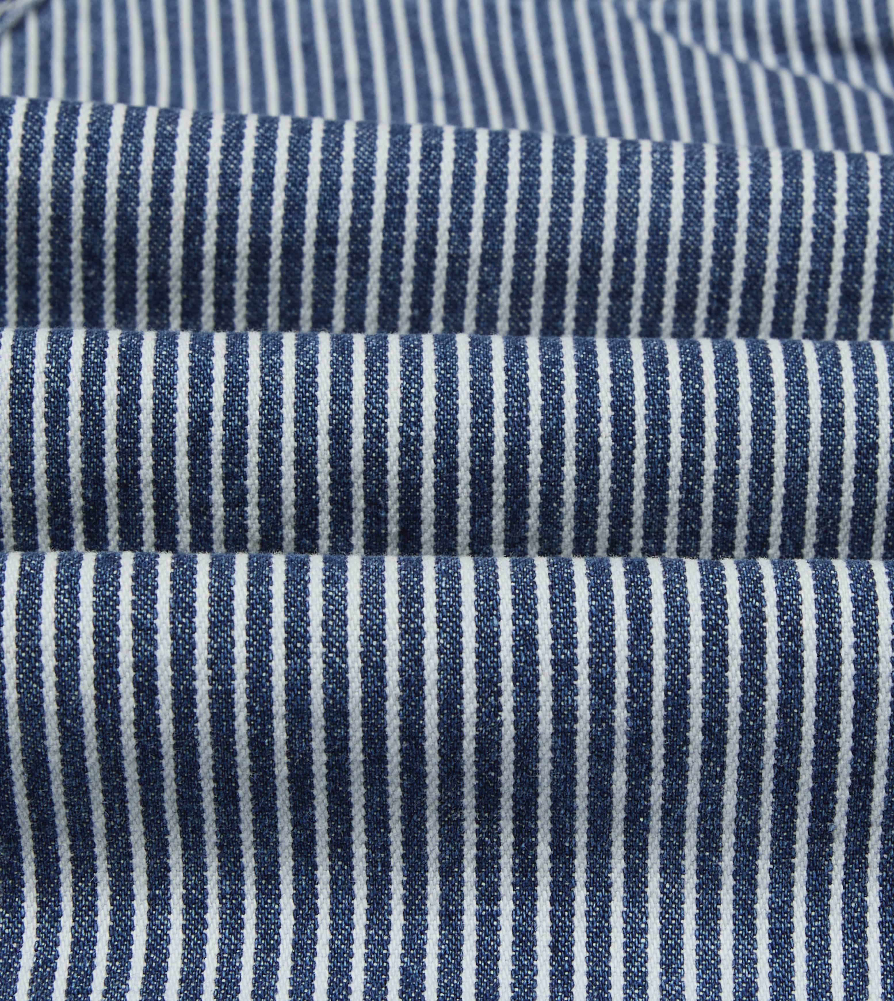 Indigo Stripe Denim Field Jacket – Drakes