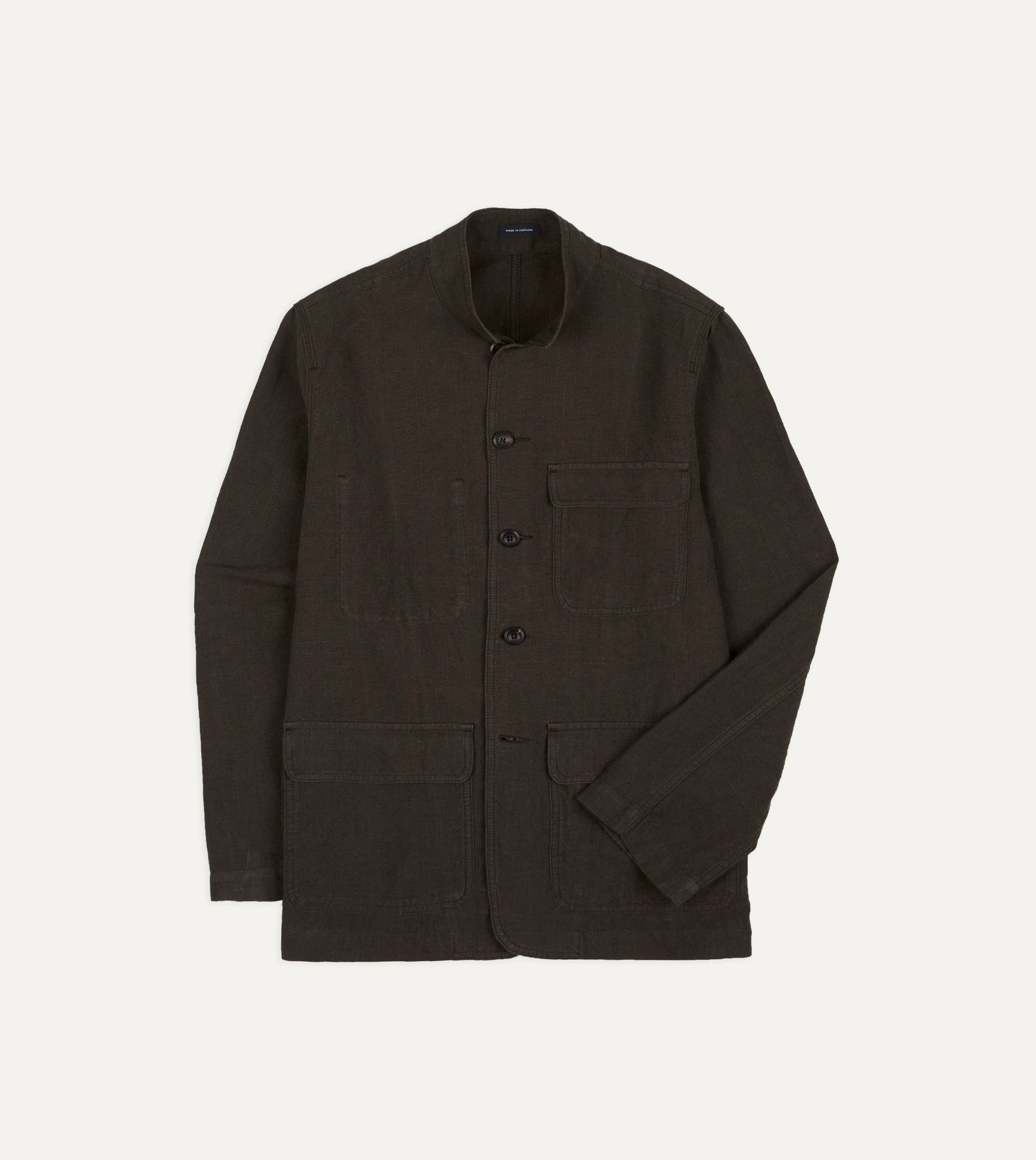 Brown Linen Forestière Jacket
