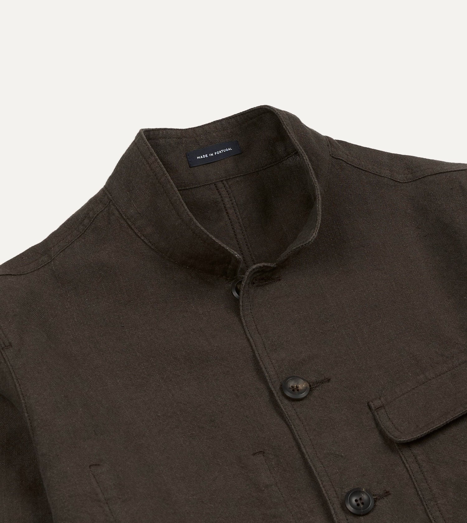 Brown Linen Forestière Jacket
