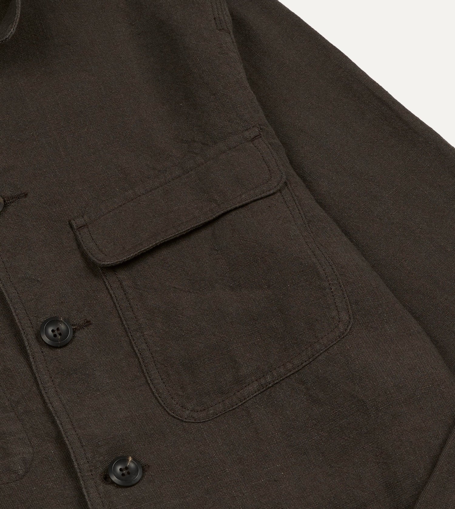 Brown Linen Forestière Jacket