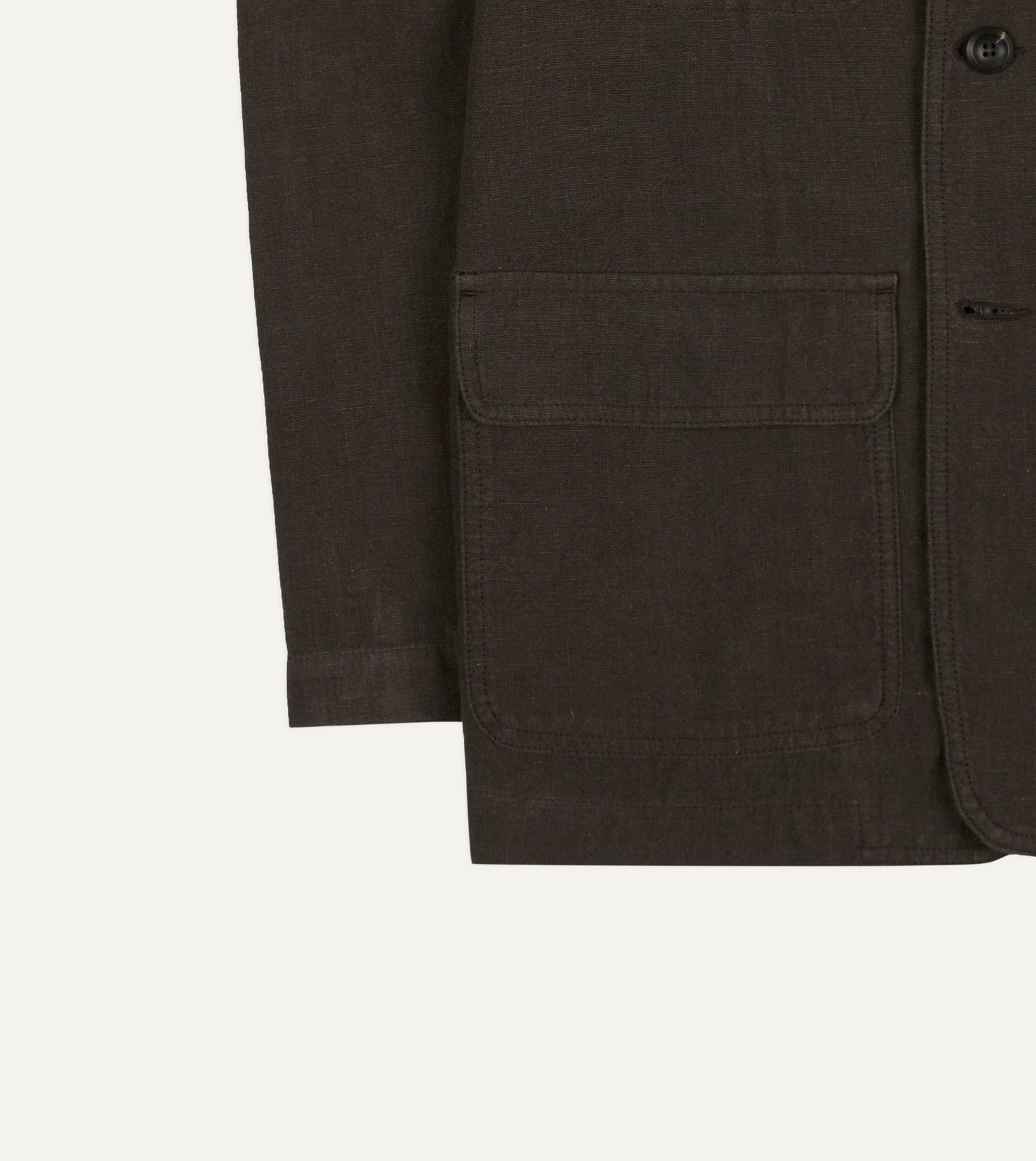 Brown Linen Forestière Jacket