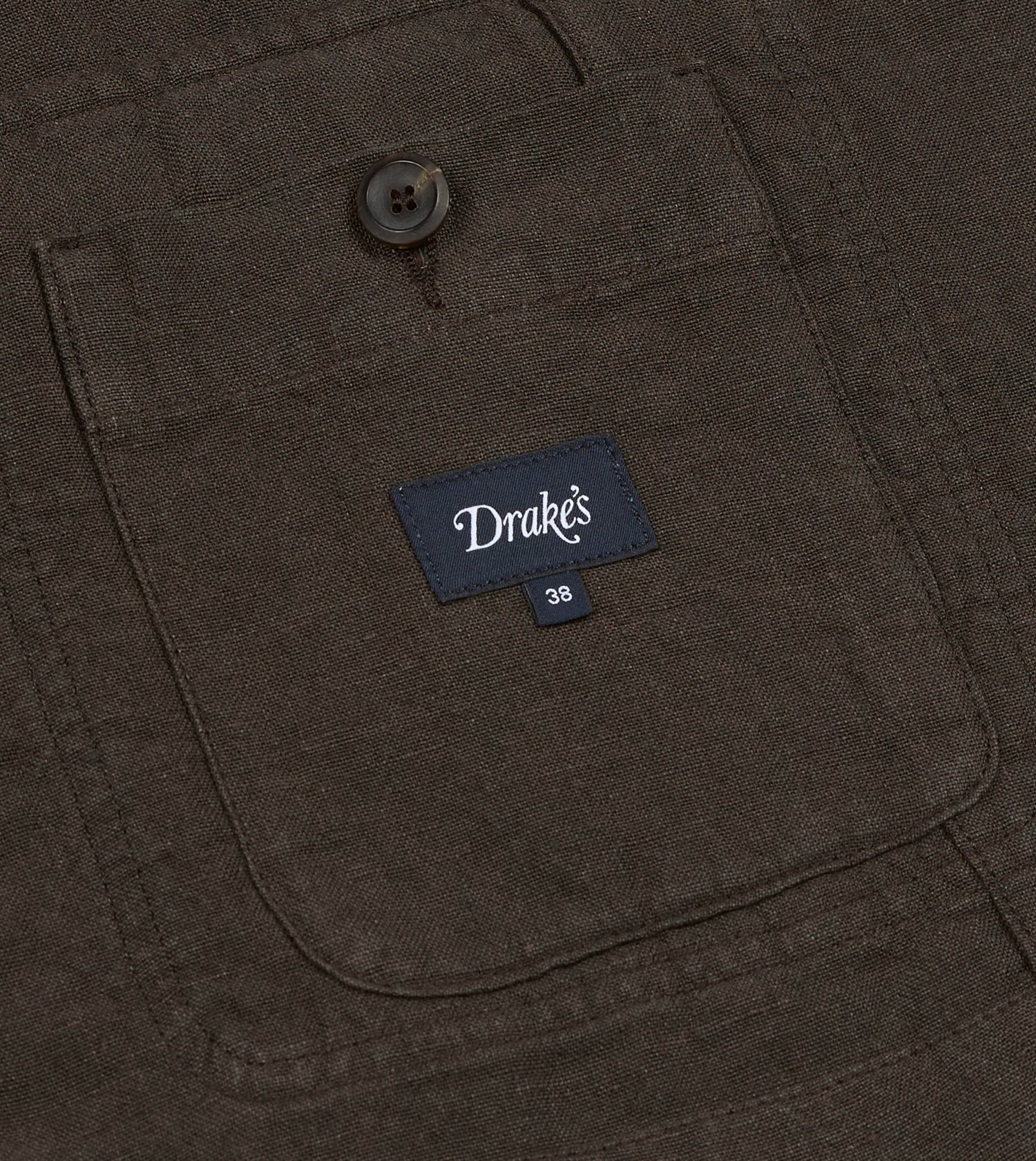 Brown Linen Forestière Jacket
