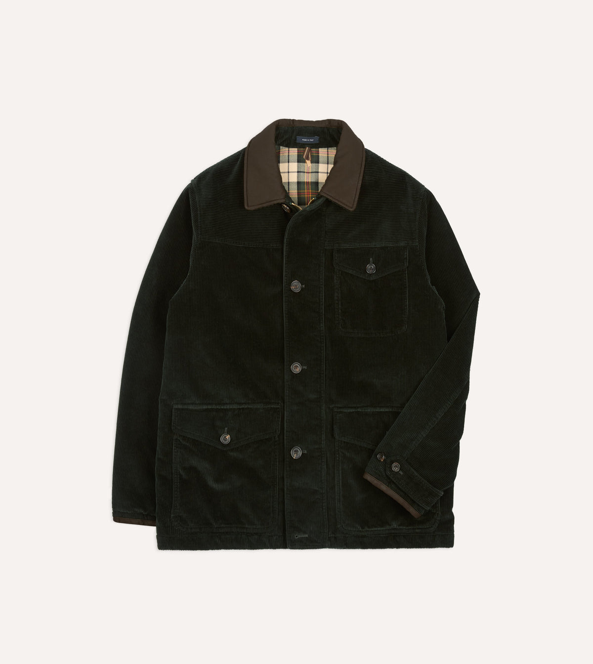 Dark Green Corduroy Ranger Coat