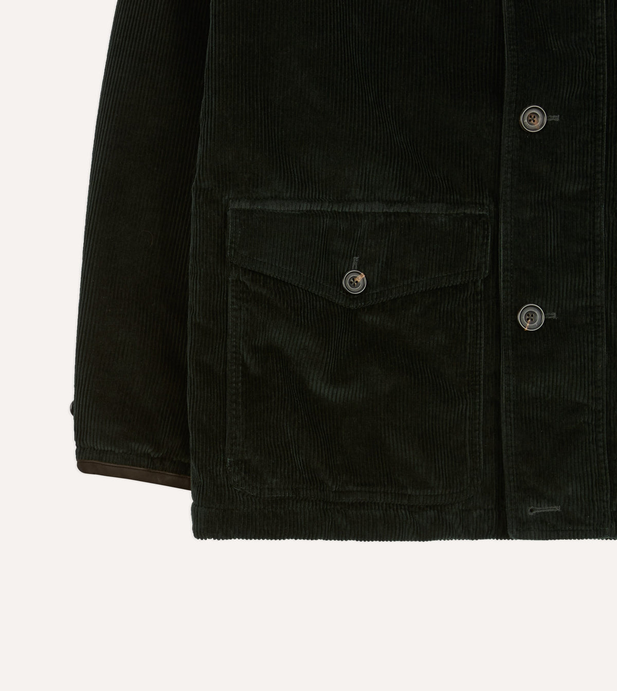 Dark Green Corduroy Ranger Coat