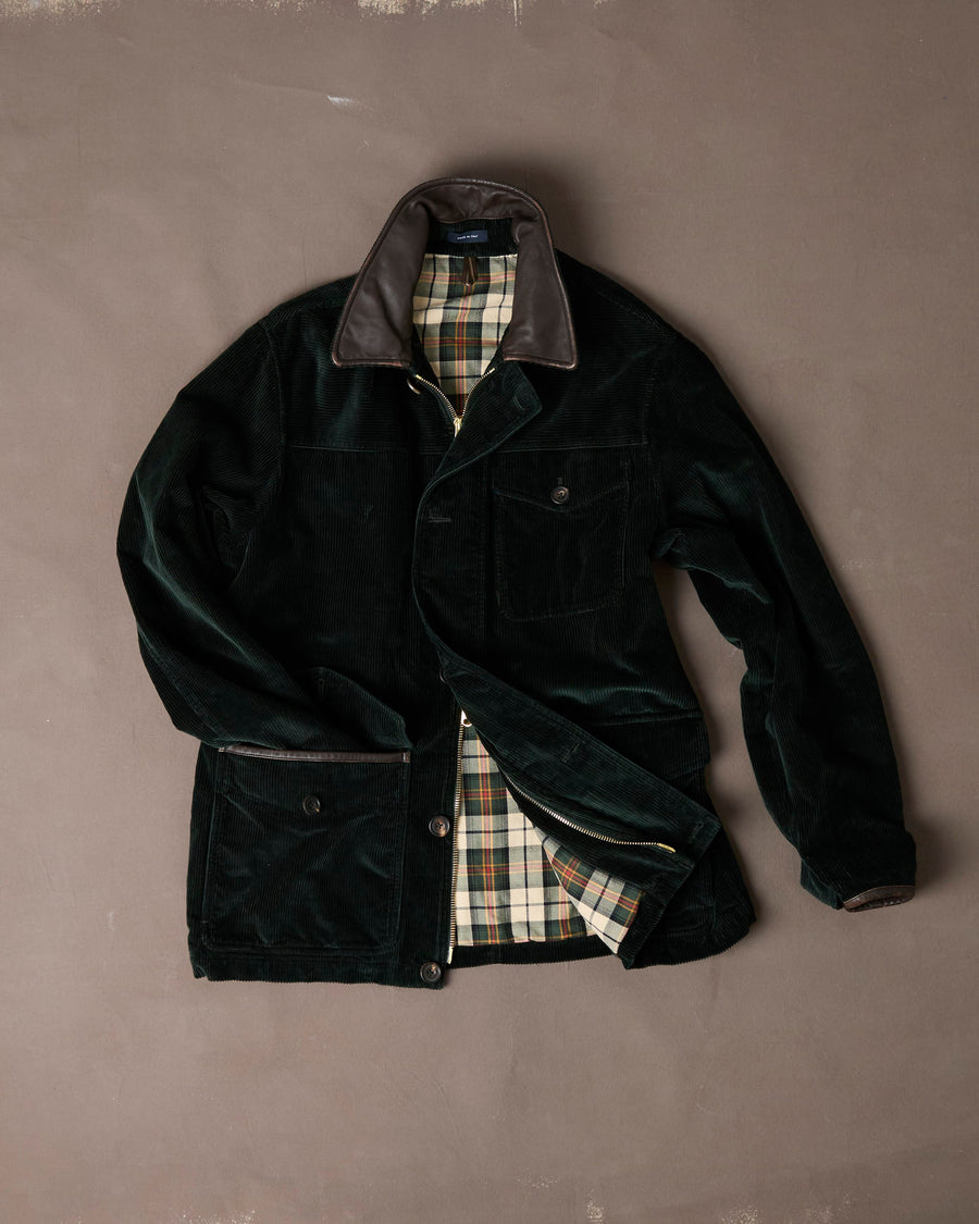 Dark Green Corduroy Ranger Coat