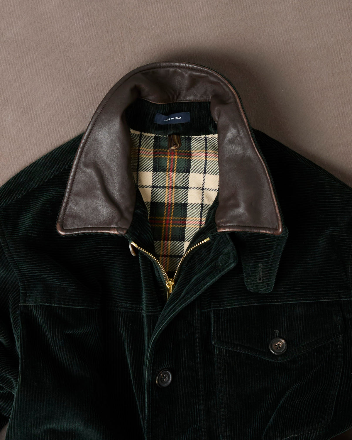 Dark Green Corduroy Ranger Coat
