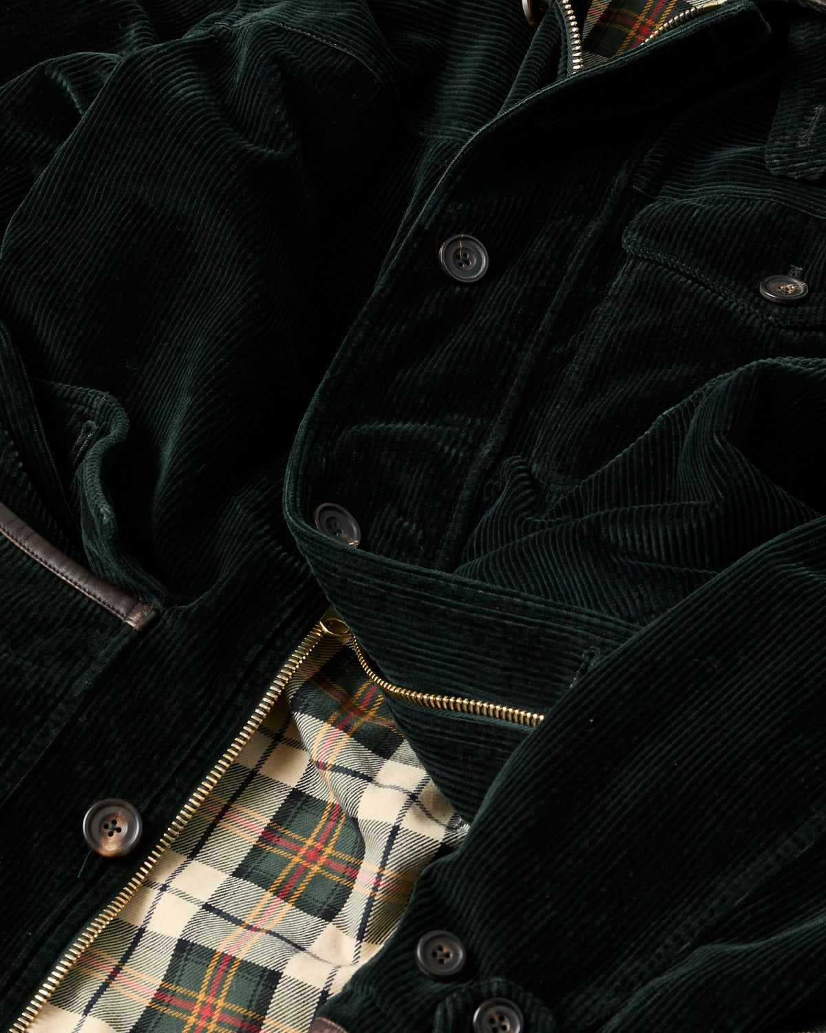 Dark Green Corduroy Ranger Coat
