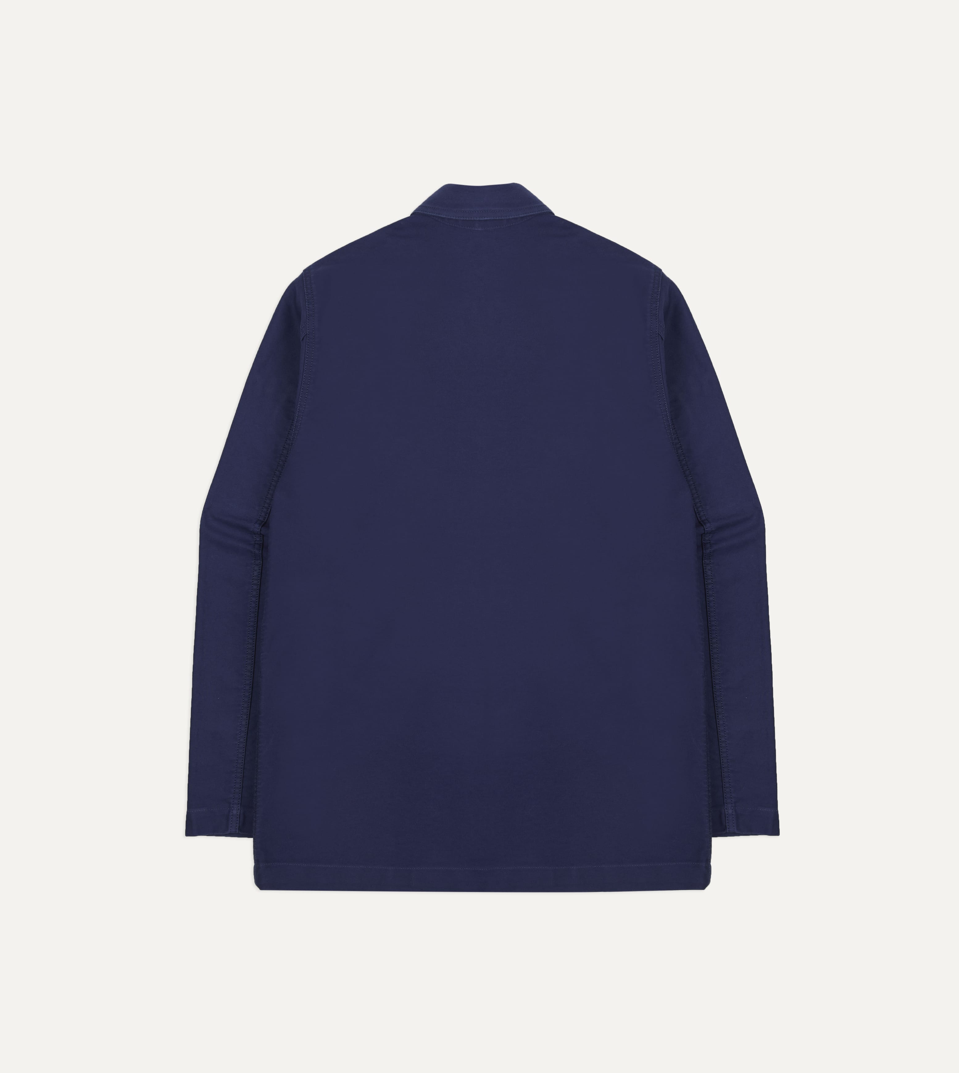 Navy Moleskin Mitred Chore Jacket