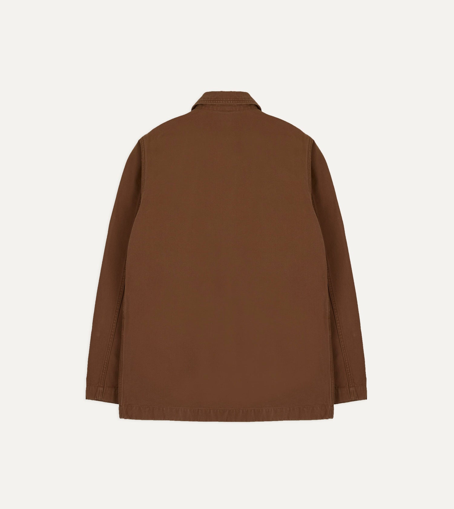 Tobacco Canvas Mitred Chore Jacket