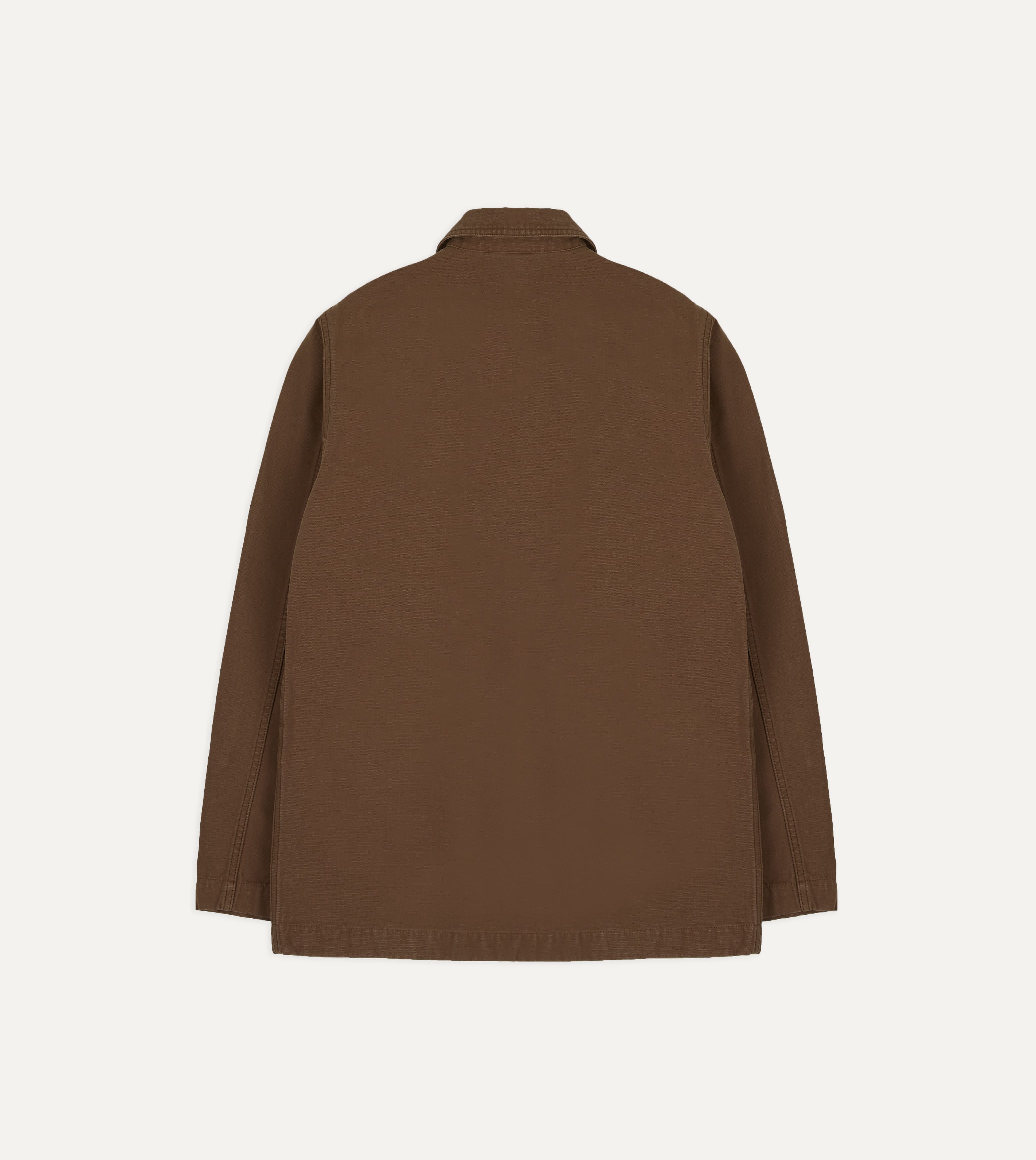 Tobacco Canvas Mitred Chore Jacket