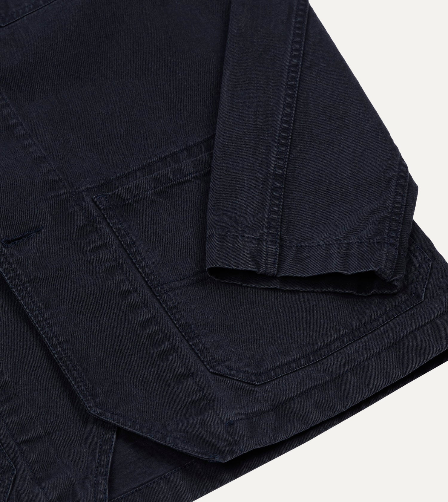 Navy Twill Mitred Chore Jacket