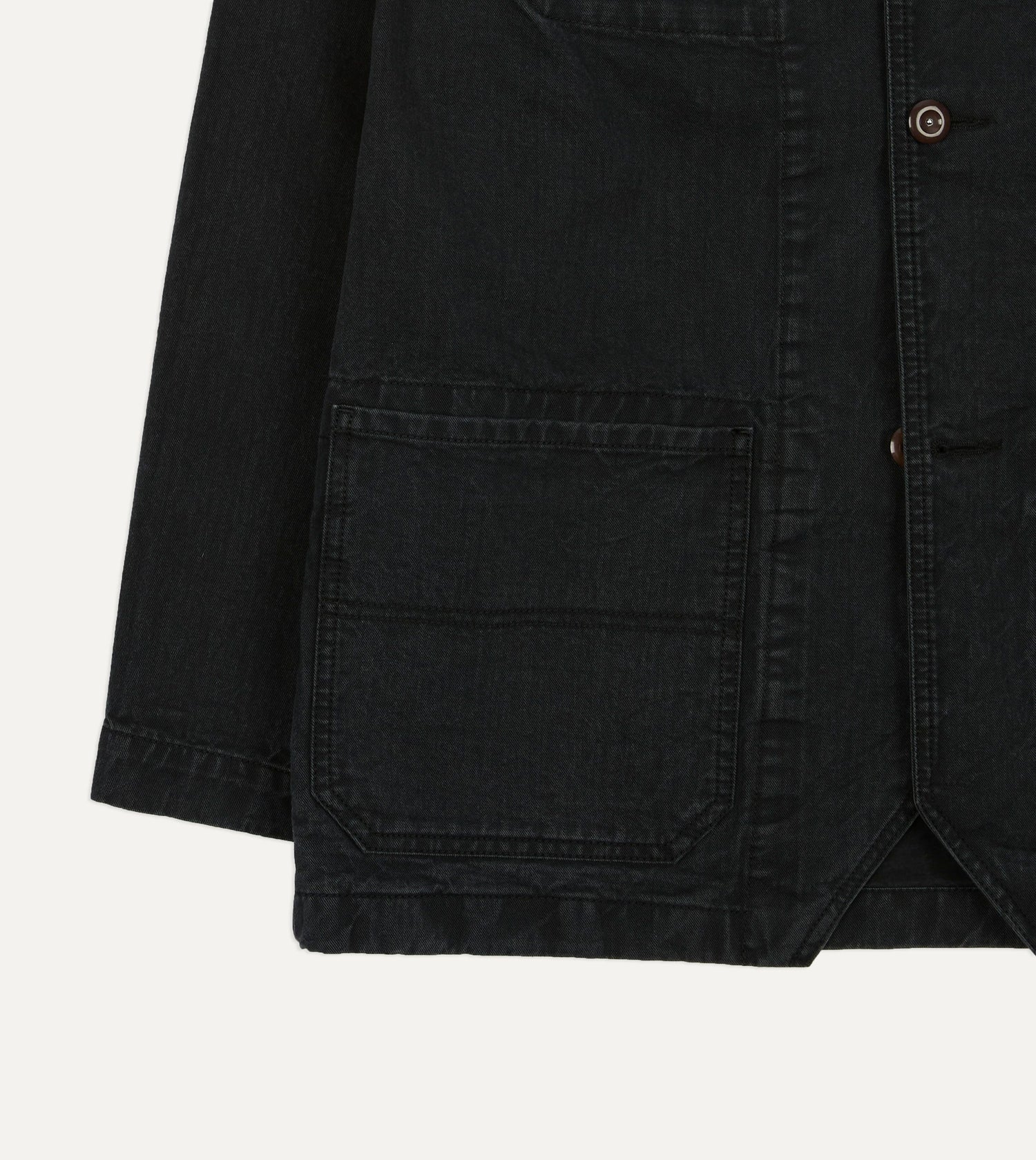 Navy Twill Mitred Chore Jacket