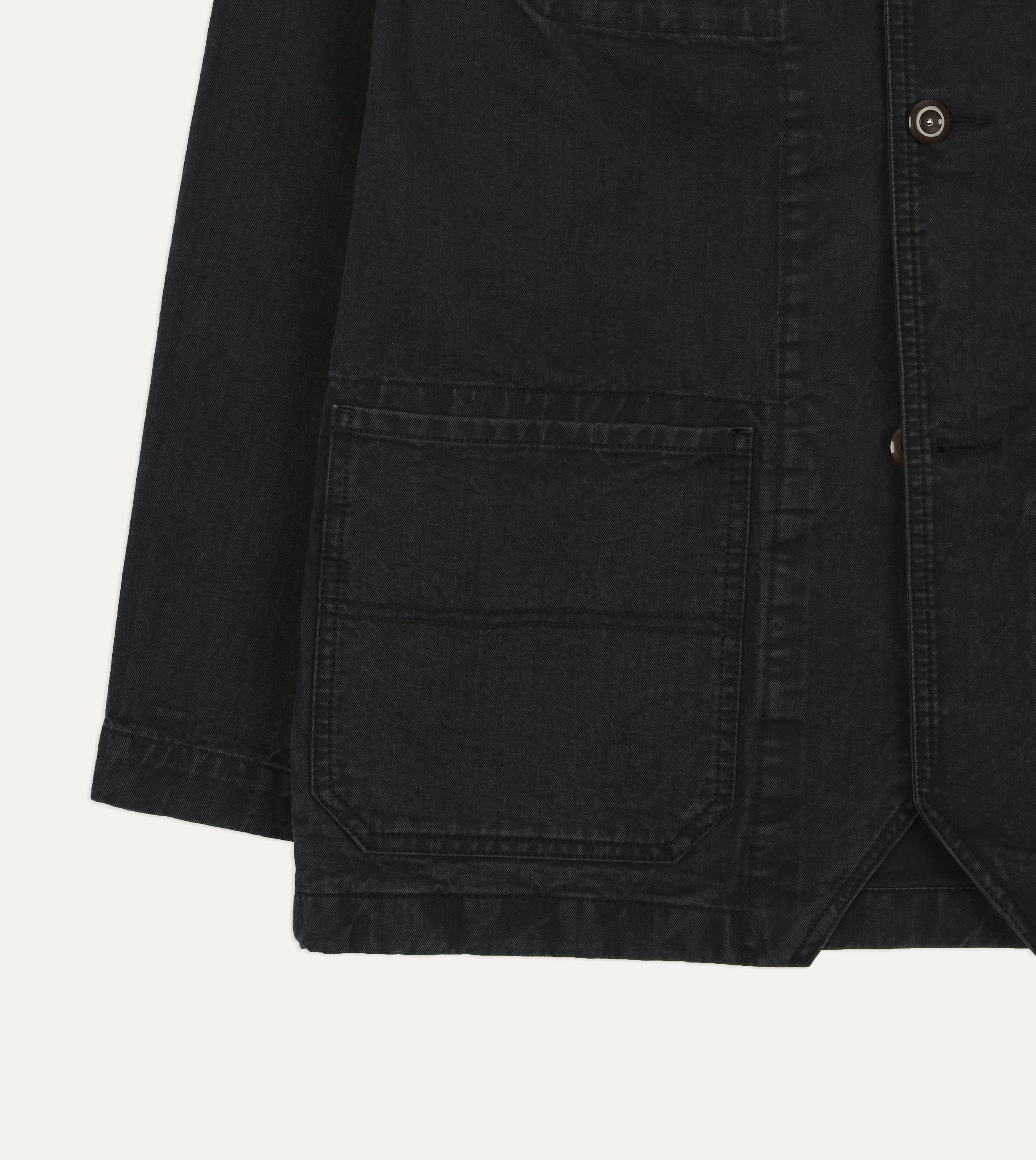 Navy Twill Mitred Chore Jacket