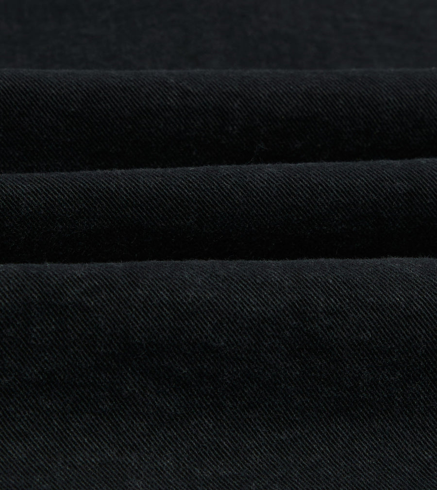 Black Twill Mitred Chore Jacket